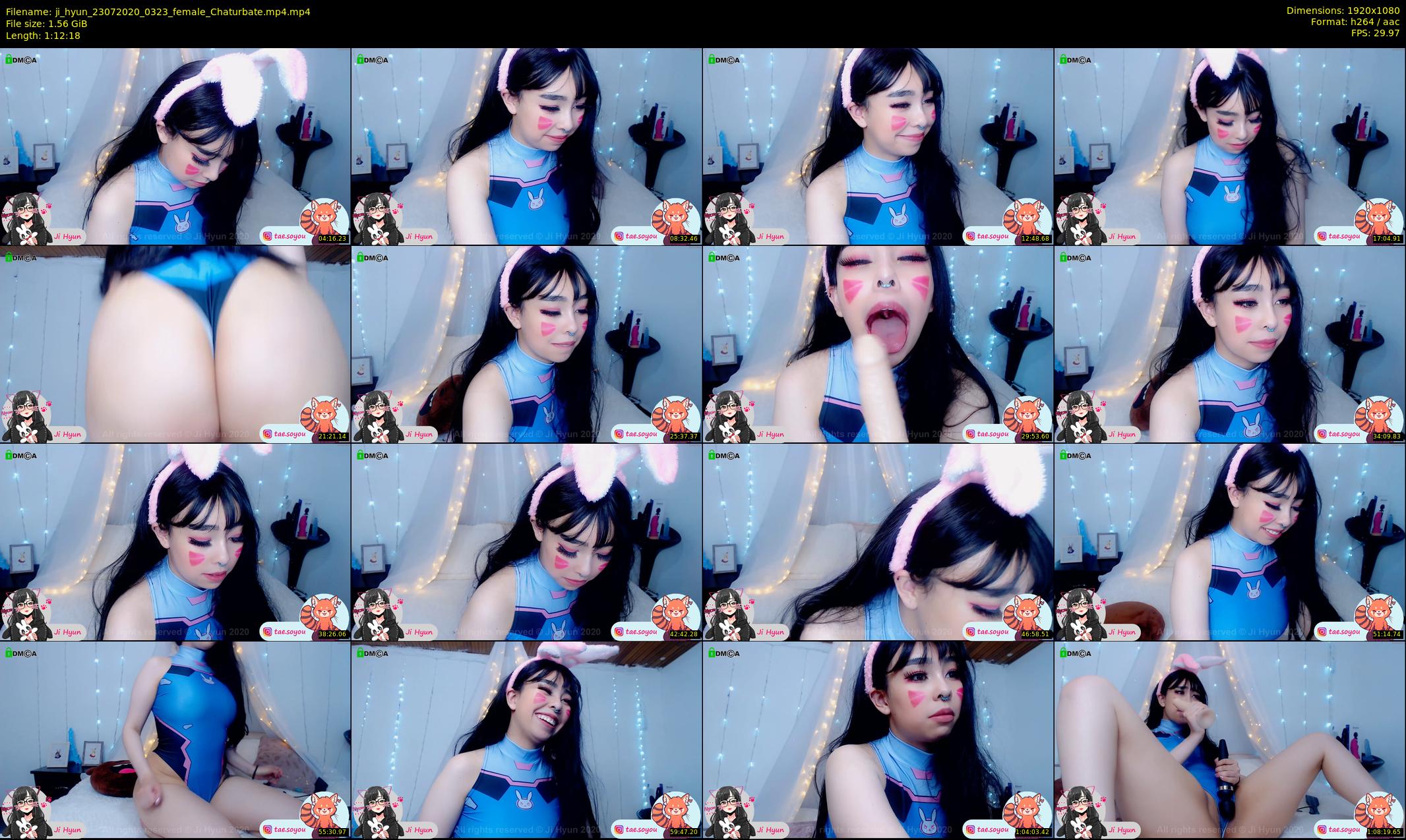 ji_hyun — 73 minute Chaturbate female cam show recording, 1080p, Jul 23, 2020