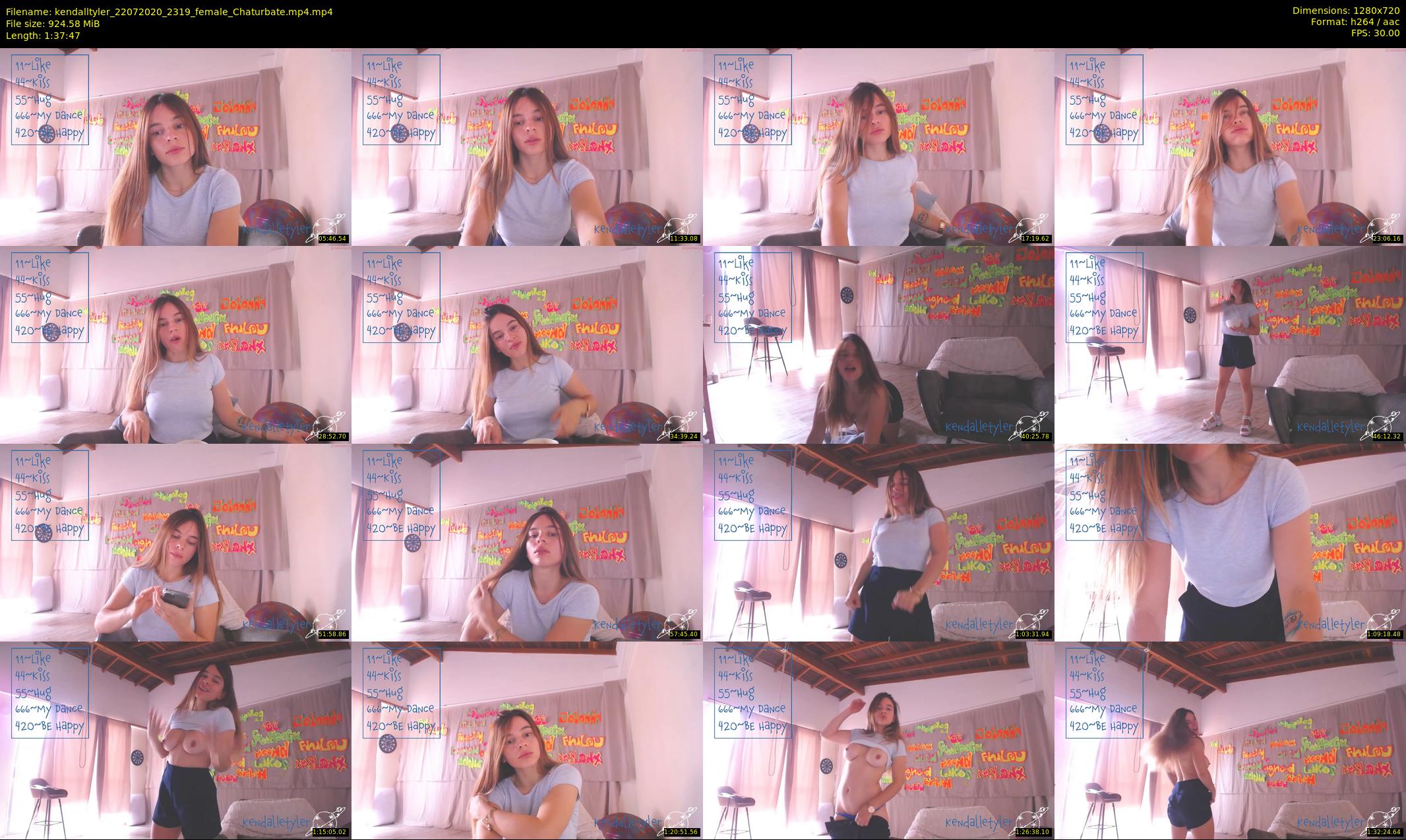 kendalltyler — 98 minute Chaturbate female cam show recording, 720p, Jul 22, 2020