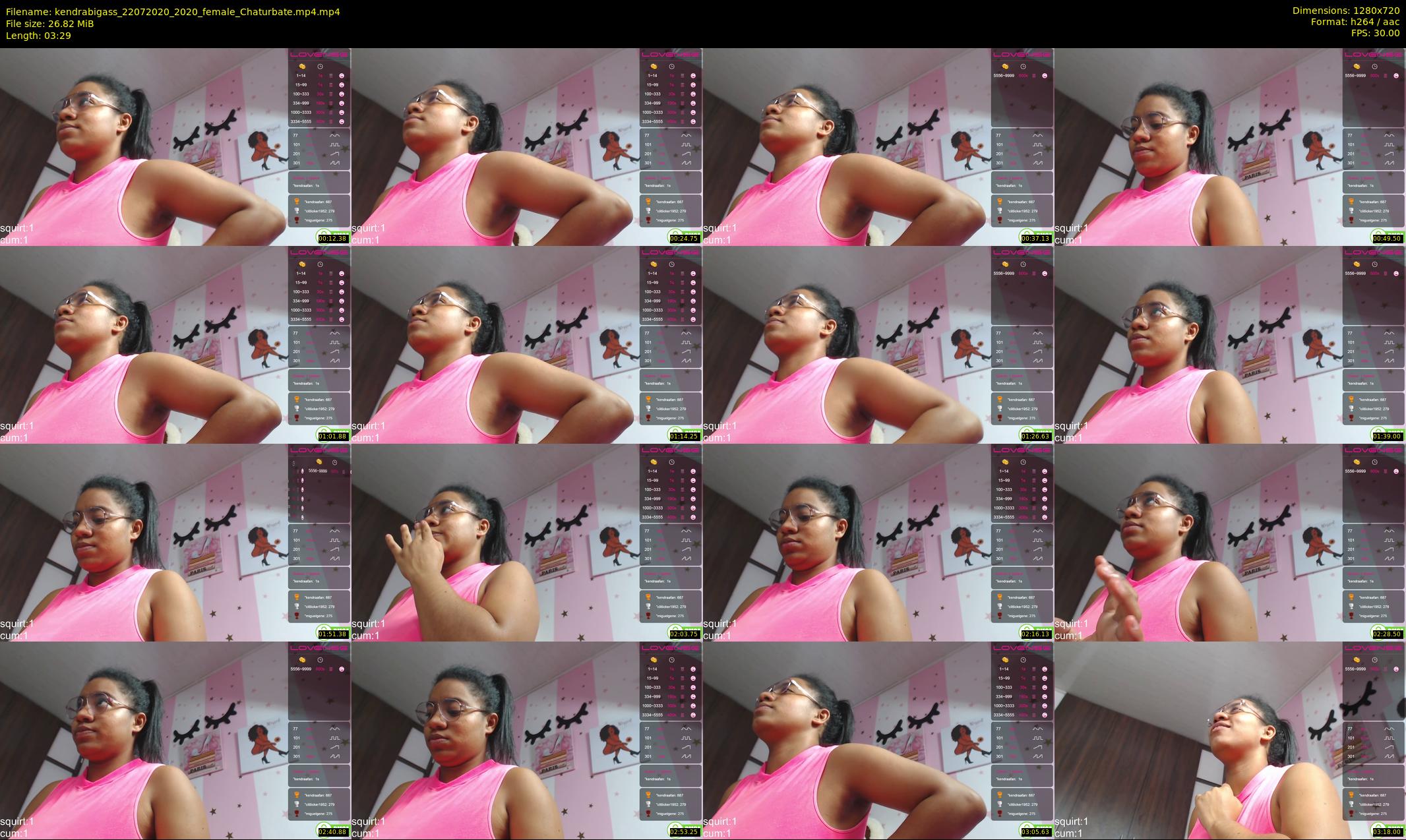 kendrabigass — 4 minute Chaturbate female cam show recording, 720p, Jul 22, 2020