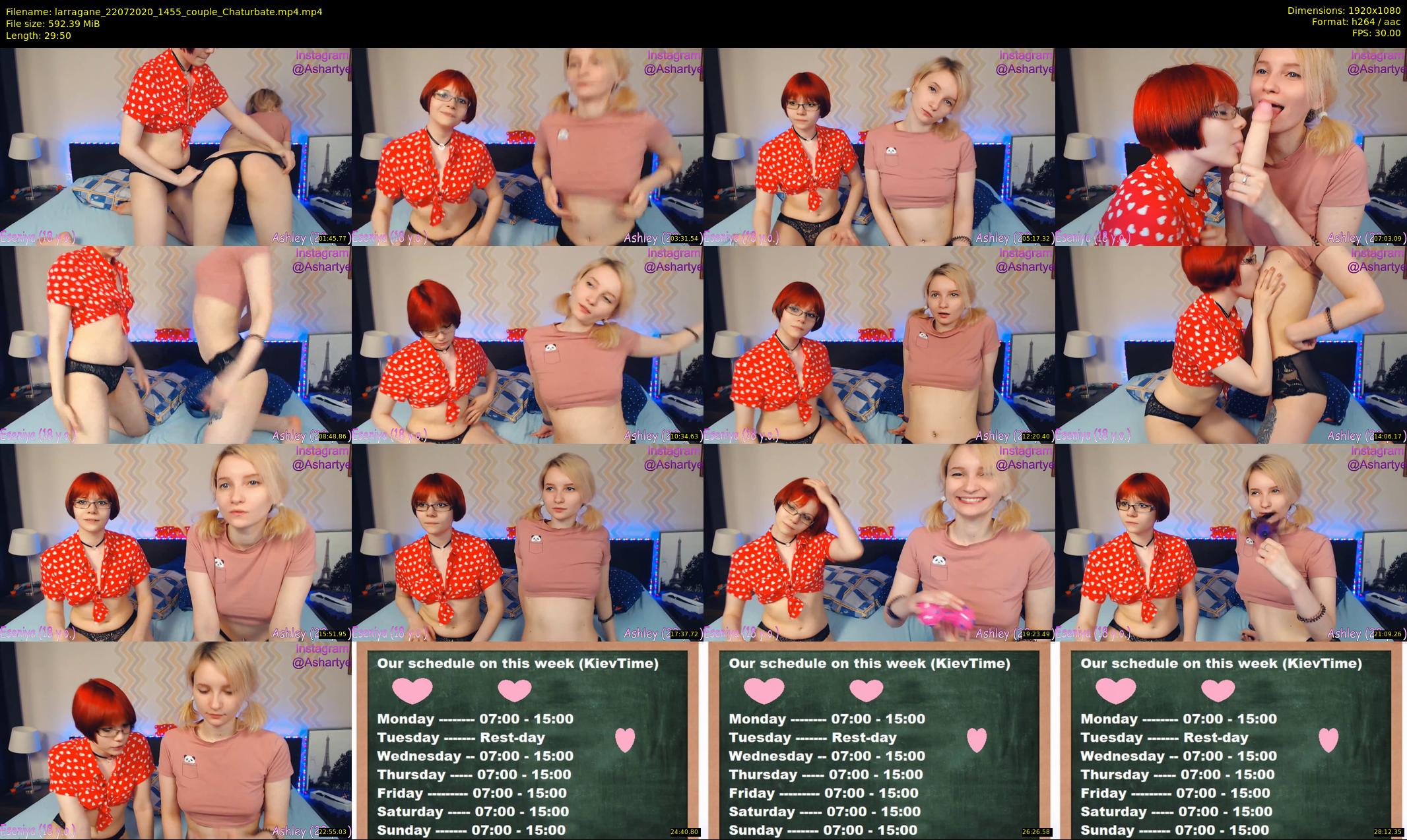 larragane — 30 minute Chaturbate couple cam show recording, 1080p, Jul 22, 2020