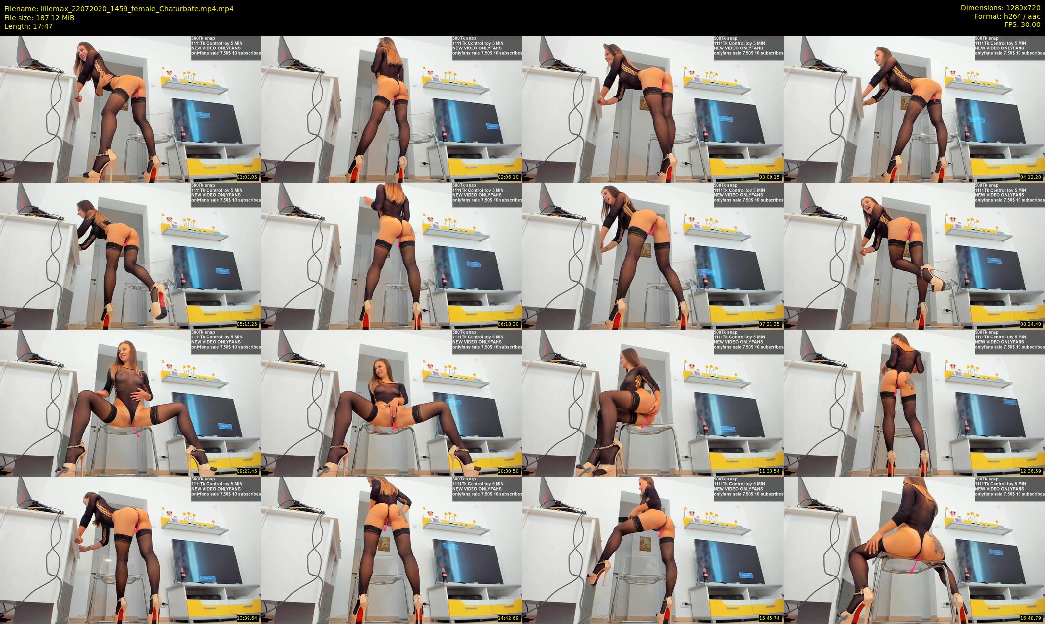 lillemax — 18 minute Chaturbate female cam show recording, 720p, Jul 22, 2020