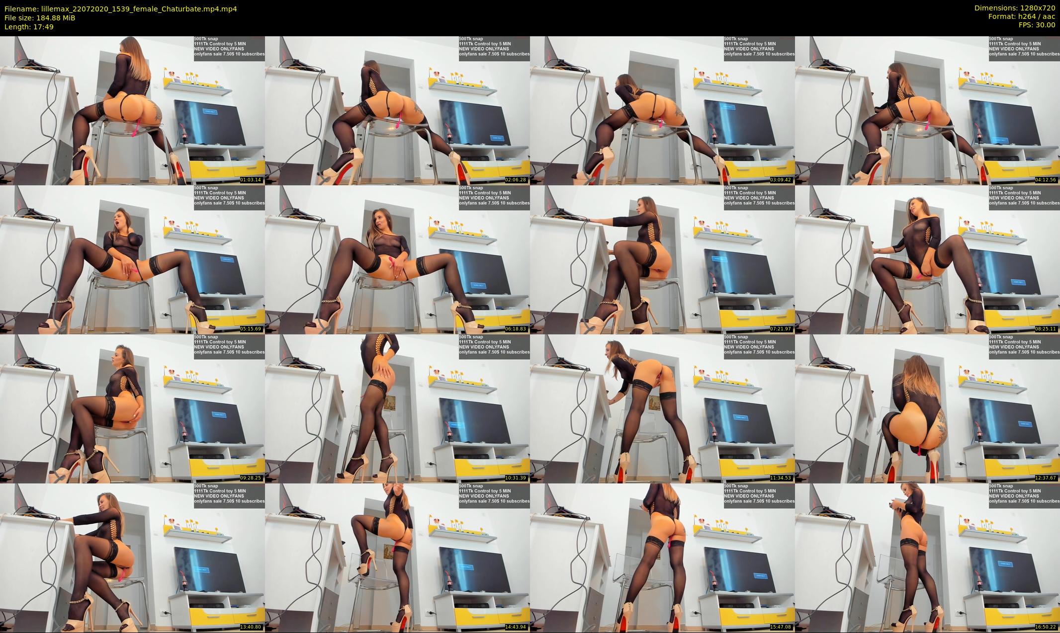 lillemax — 18 minute Chaturbate female cam show recording, 720p, Jul 22, 2020