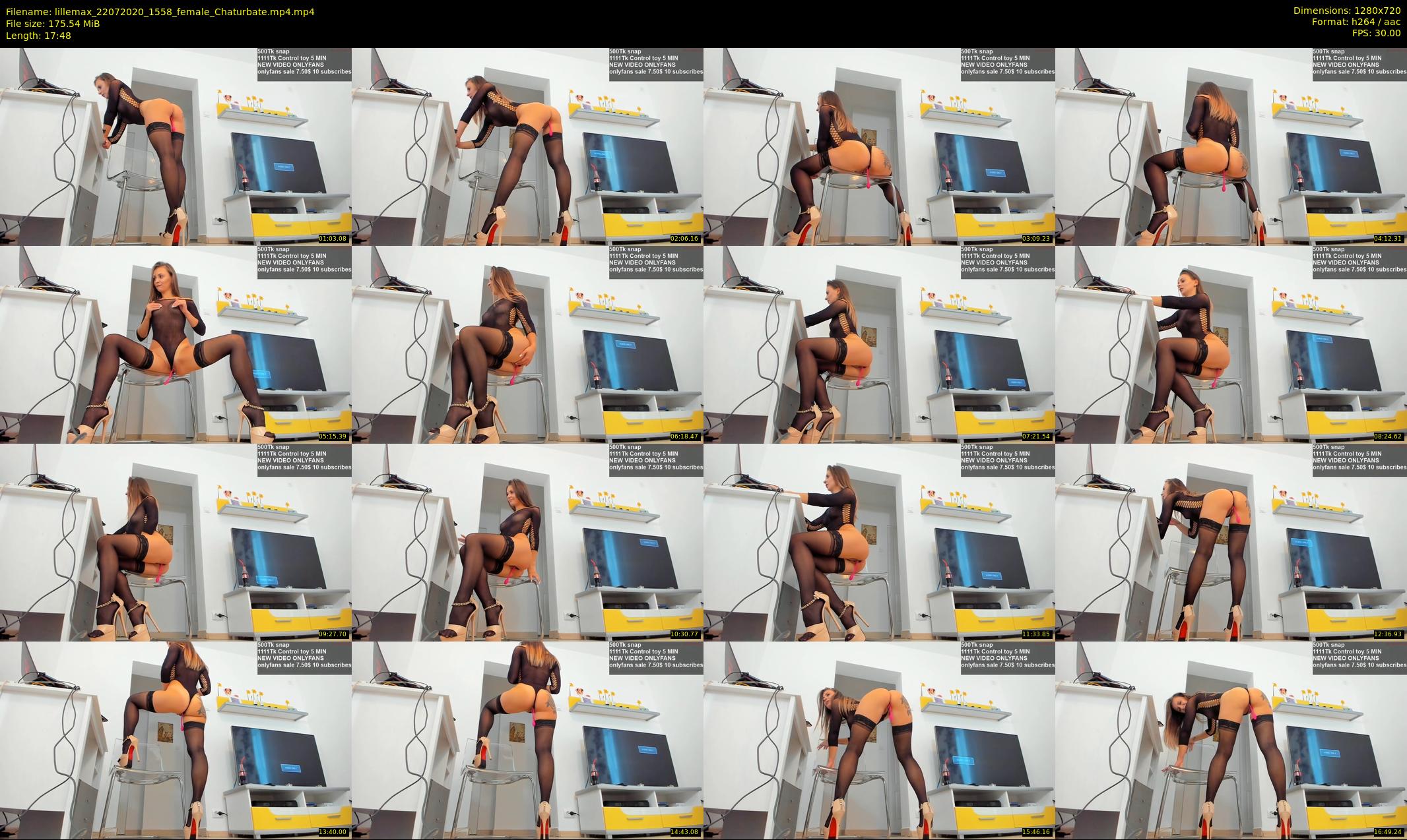 lillemax — 18 minute Chaturbate female cam show recording, 720p, Jul 22, 2020