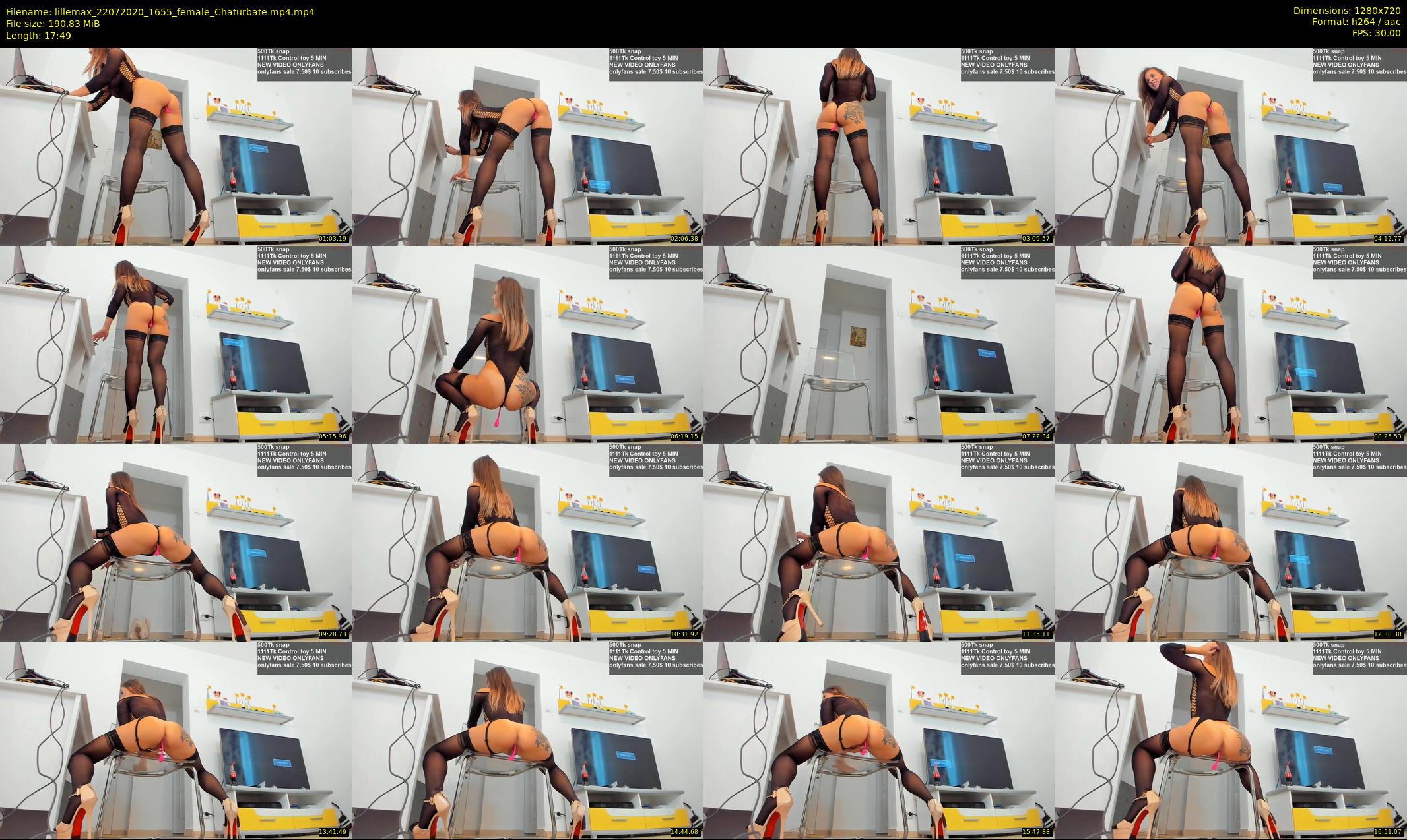 lillemax — 18 minute Chaturbate female cam show recording, 720p, Jul 22, 2020