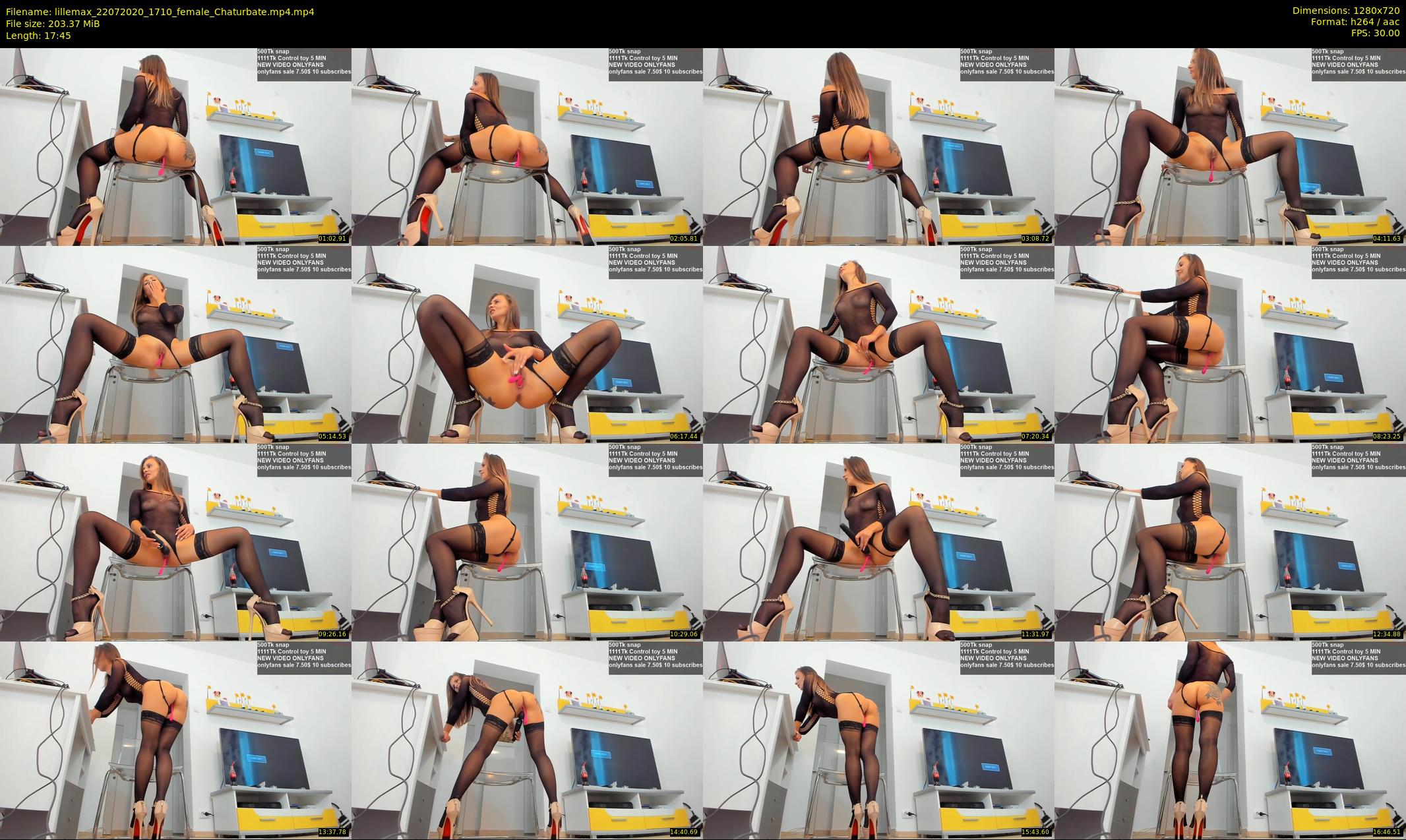 lillemax — 18 minute Chaturbate female cam show recording, 720p, Jul 22, 2020