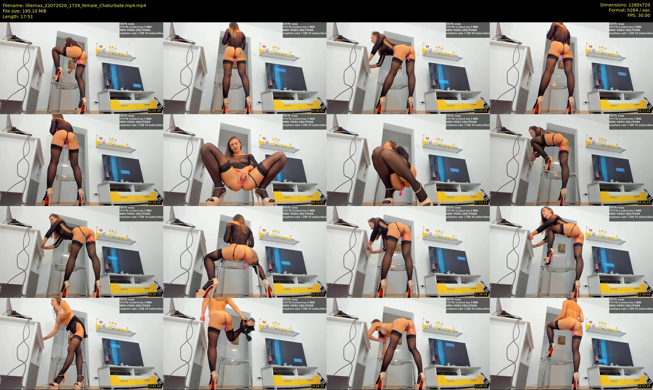 lillemax — 18 minute Chaturbate female cam show recording, 720p, Jul 22, 2020
