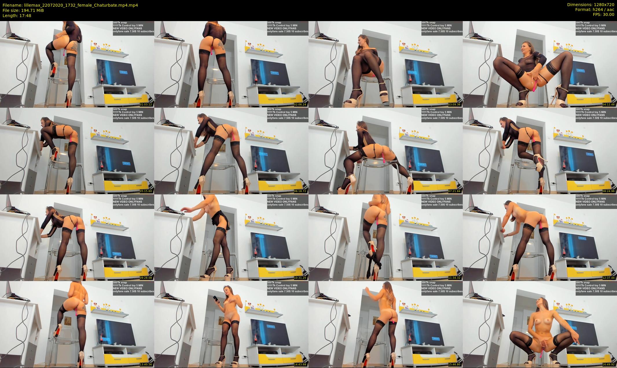lillemax — 18 minute Chaturbate female cam show recording, 720p, Jul 22, 2020