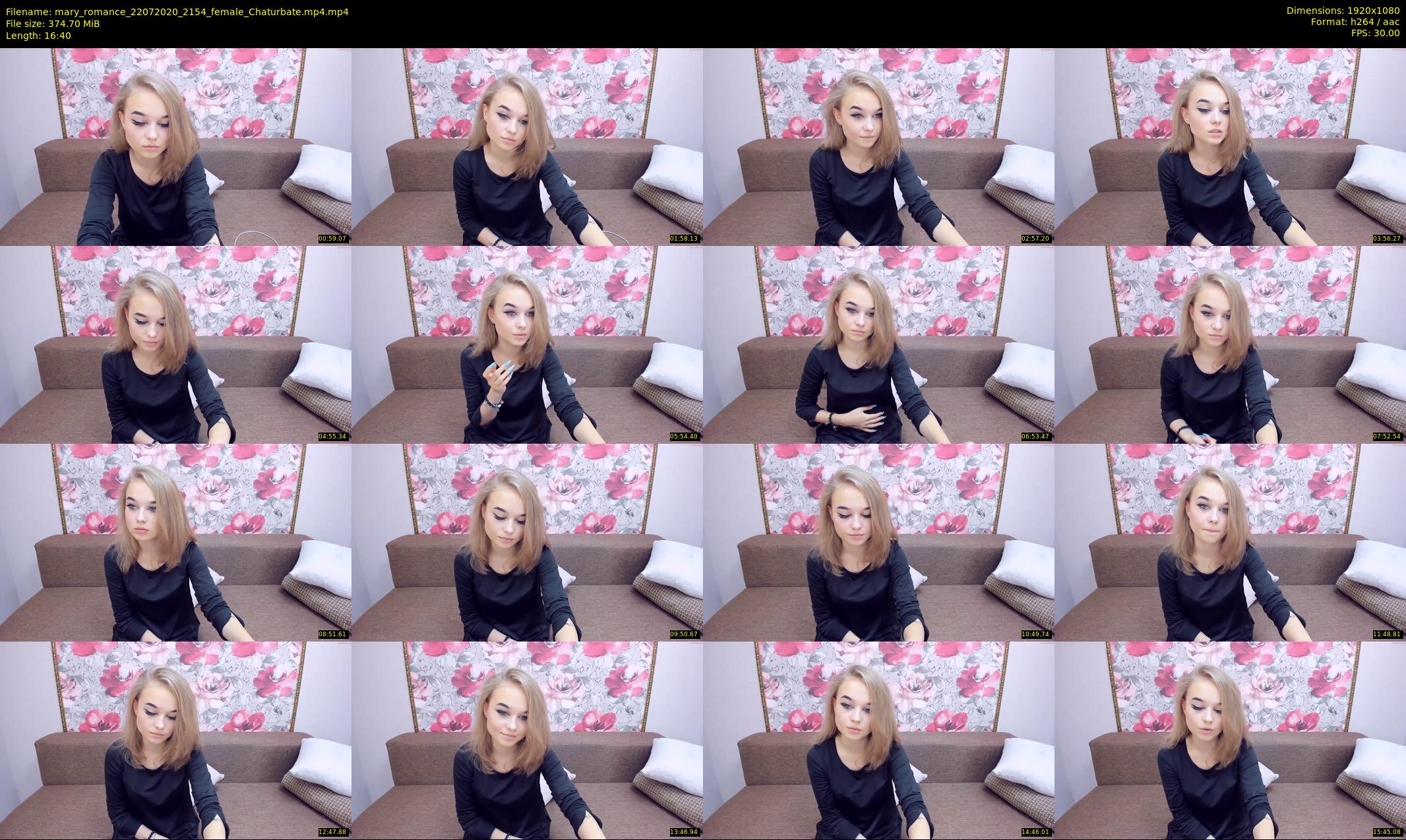 mary_romance — 17 minute Chaturbate female cam show recording, 1080p, Jul 22, 2020