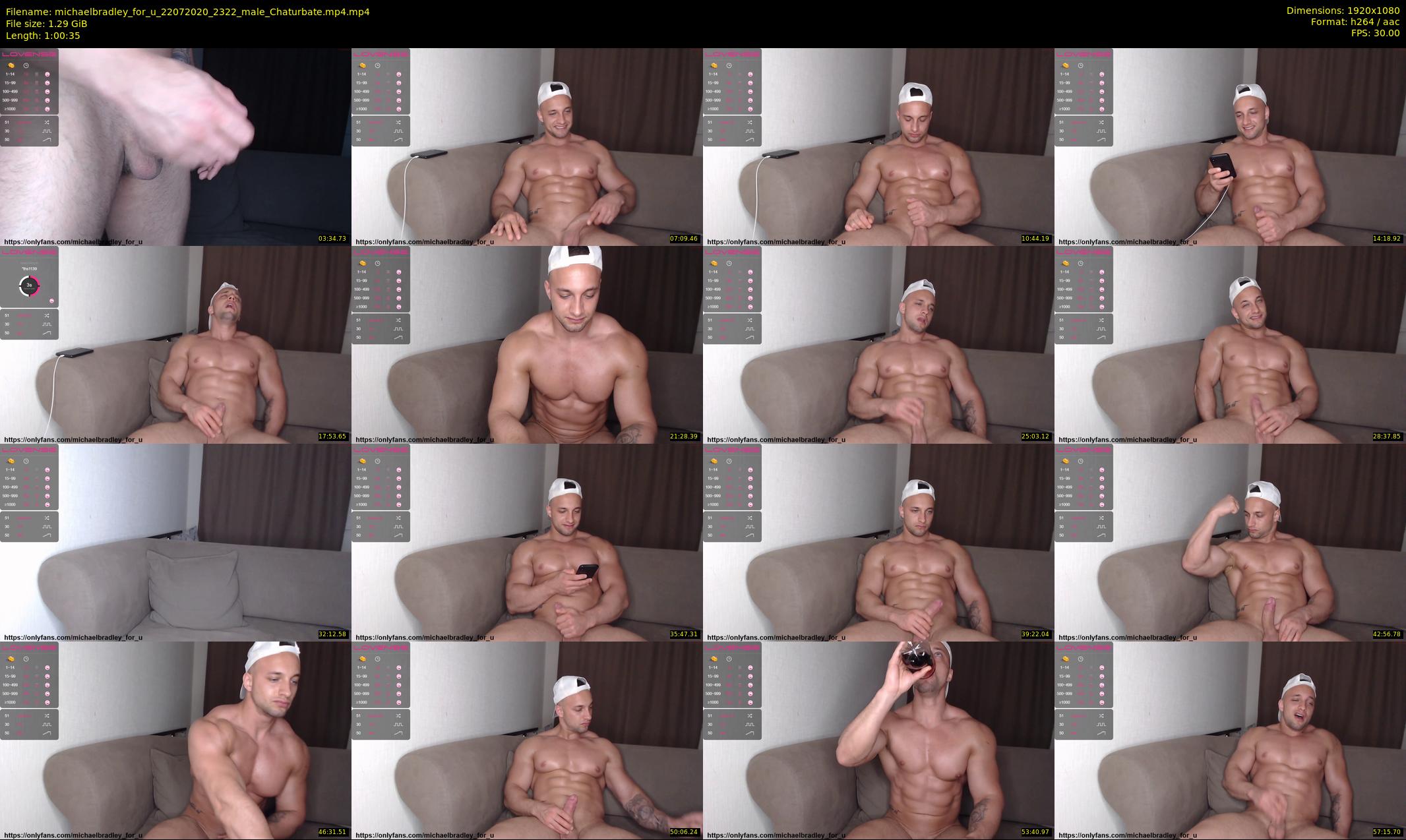 michaelbradley_for_u — 61 minute Chaturbate male cam show recording, 1080p, Jul 22, 2020