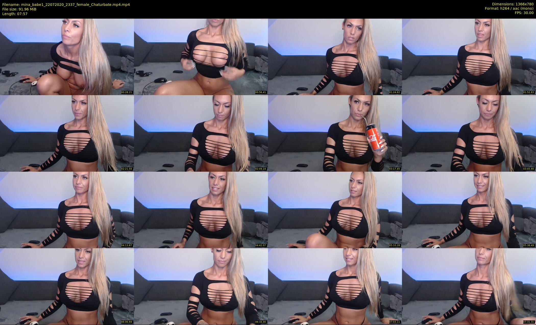 mina_babe1 — 8 minute Chaturbate female cam show recording, 720p, Jul 22, 2020