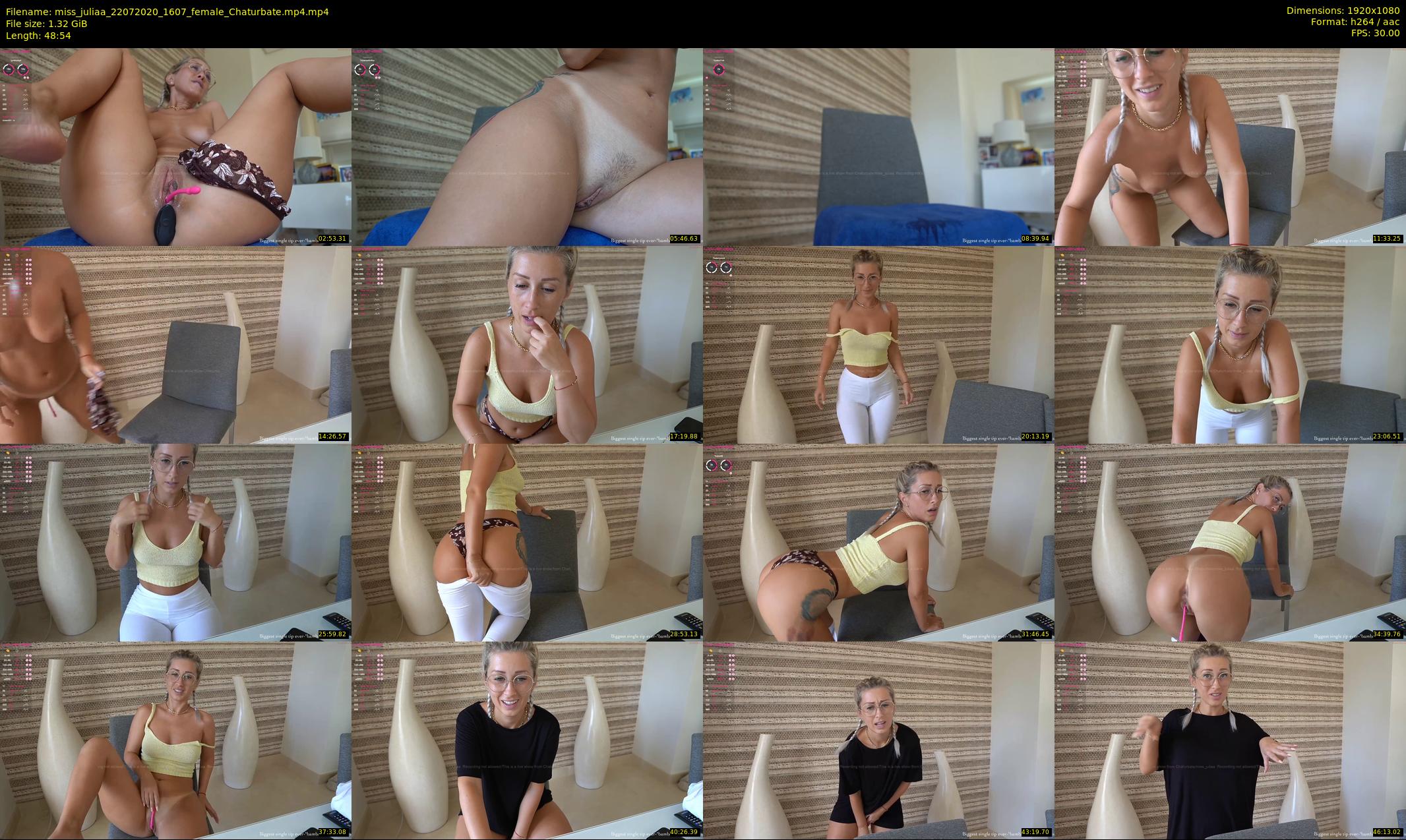miss_juliaa — 49 minute Chaturbate female cam show recording, 1080p, Jul 22, 2020
