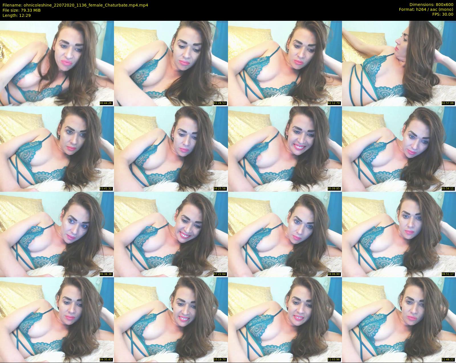 ohnicoleshine — 13 minute Chaturbate female cam show recording, 480p, Jul 22, 2020