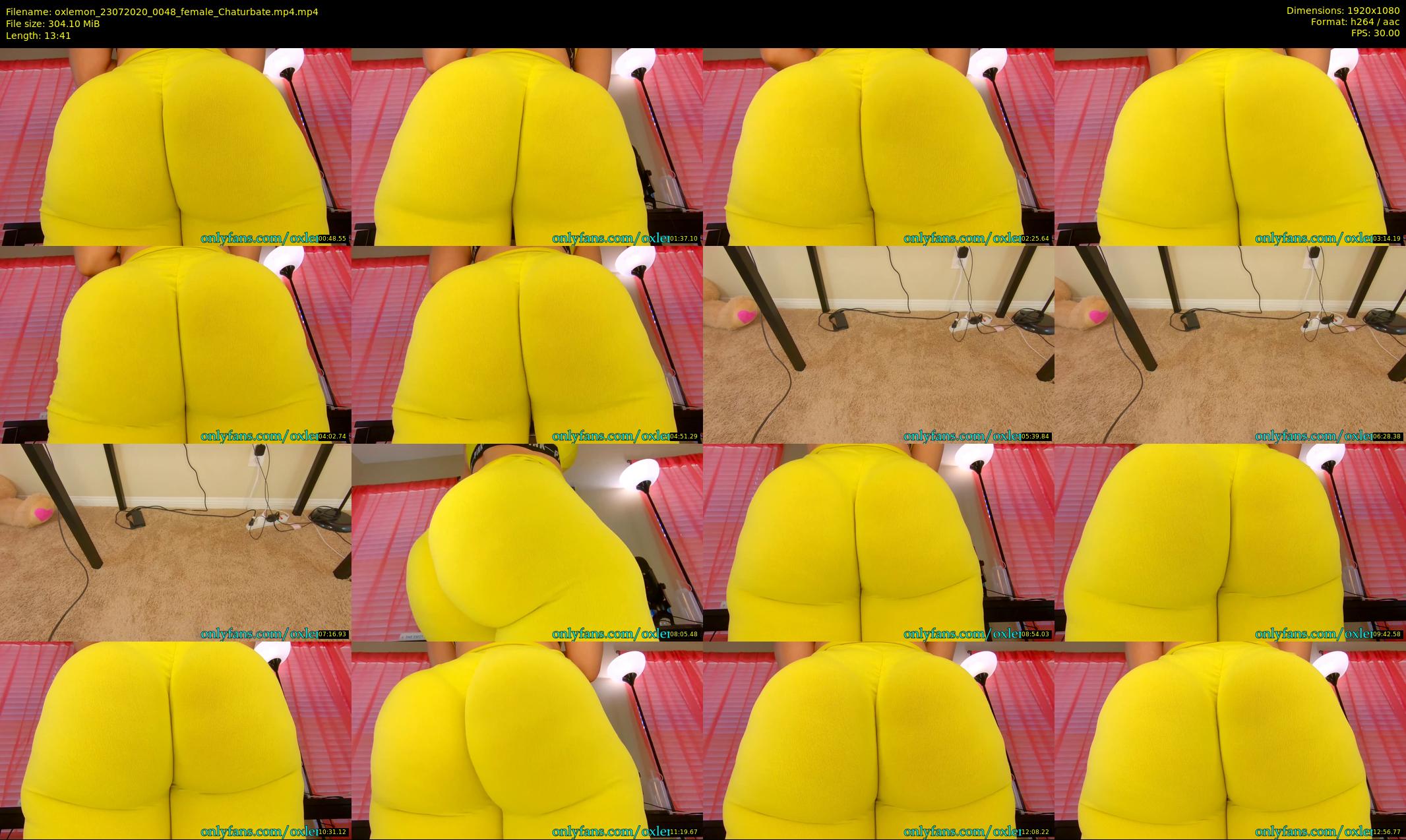 oxlemon — 14 minute Chaturbate female cam show recording, 1080p, Jul 23, 2020