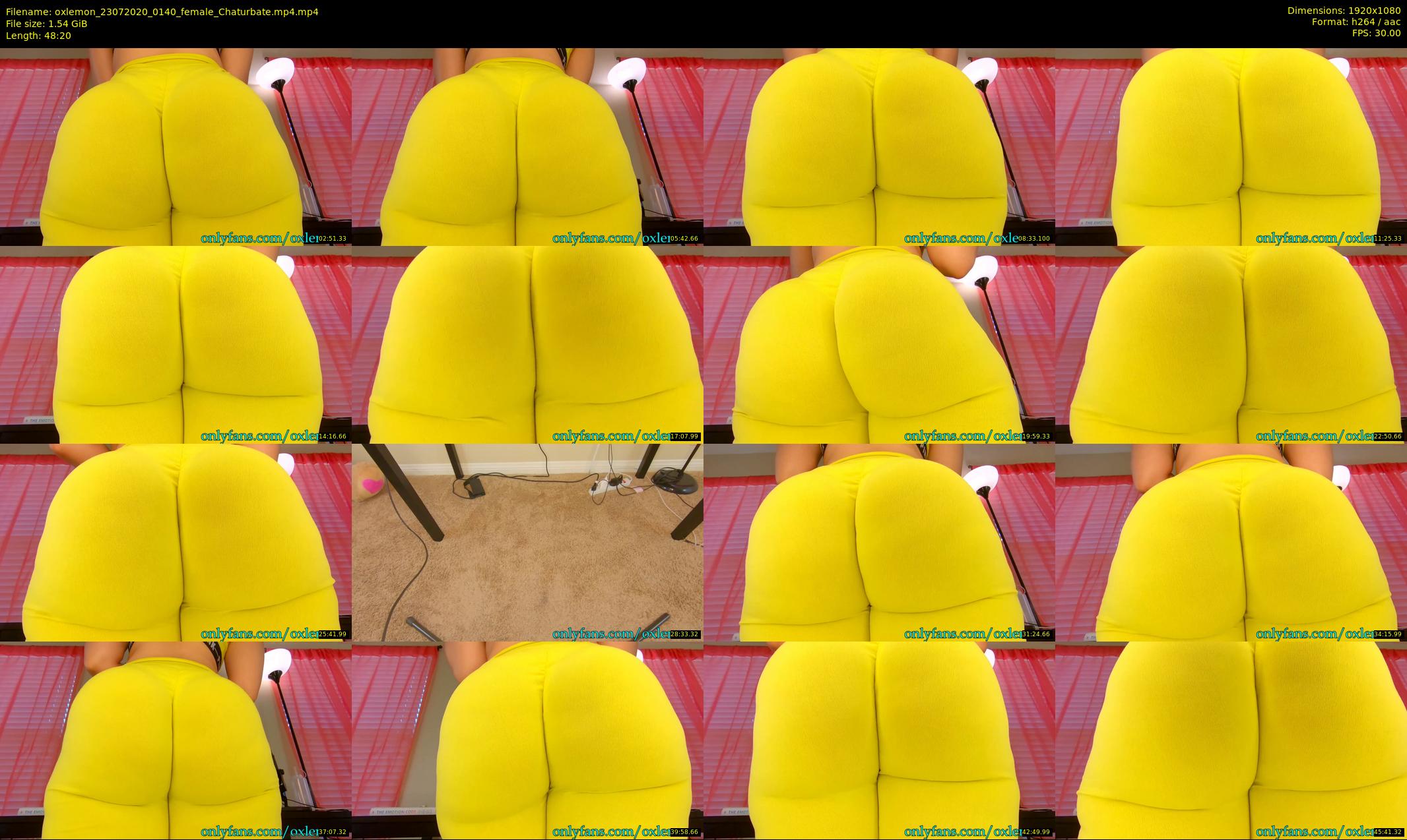 oxlemon — 49 minute Chaturbate female cam show recording, 1080p, Jul 23, 2020
