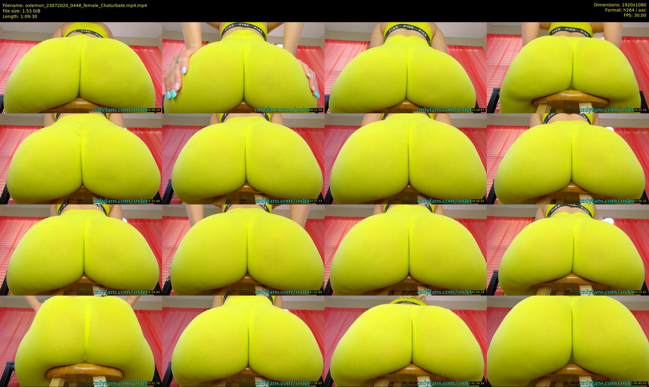 oxlemon — 70 minute Chaturbate female cam show recording, 1080p, Jul 23, 2020