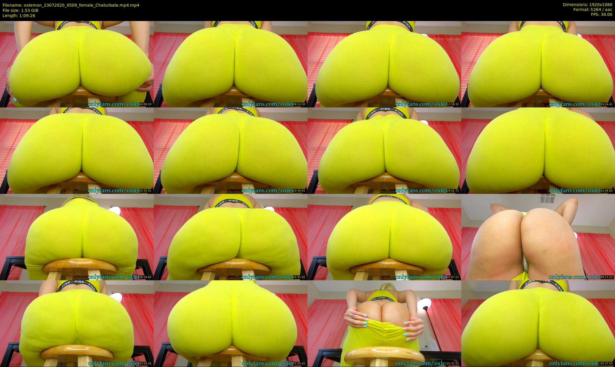oxlemon — 70 minute Chaturbate female cam show recording, 1080p, Jul 23, 2020
