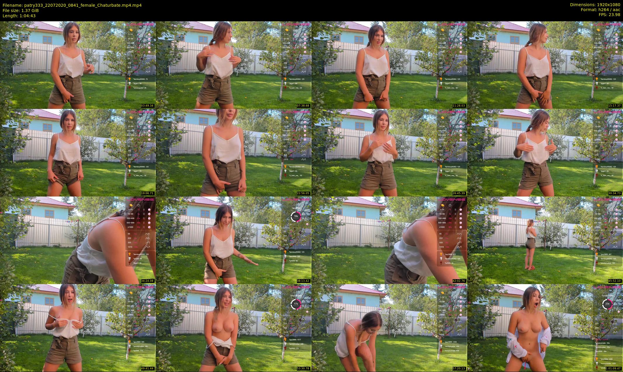 patry333 — 65 minute Chaturbate female cam show recording, 1080p, Jul 22, 2020