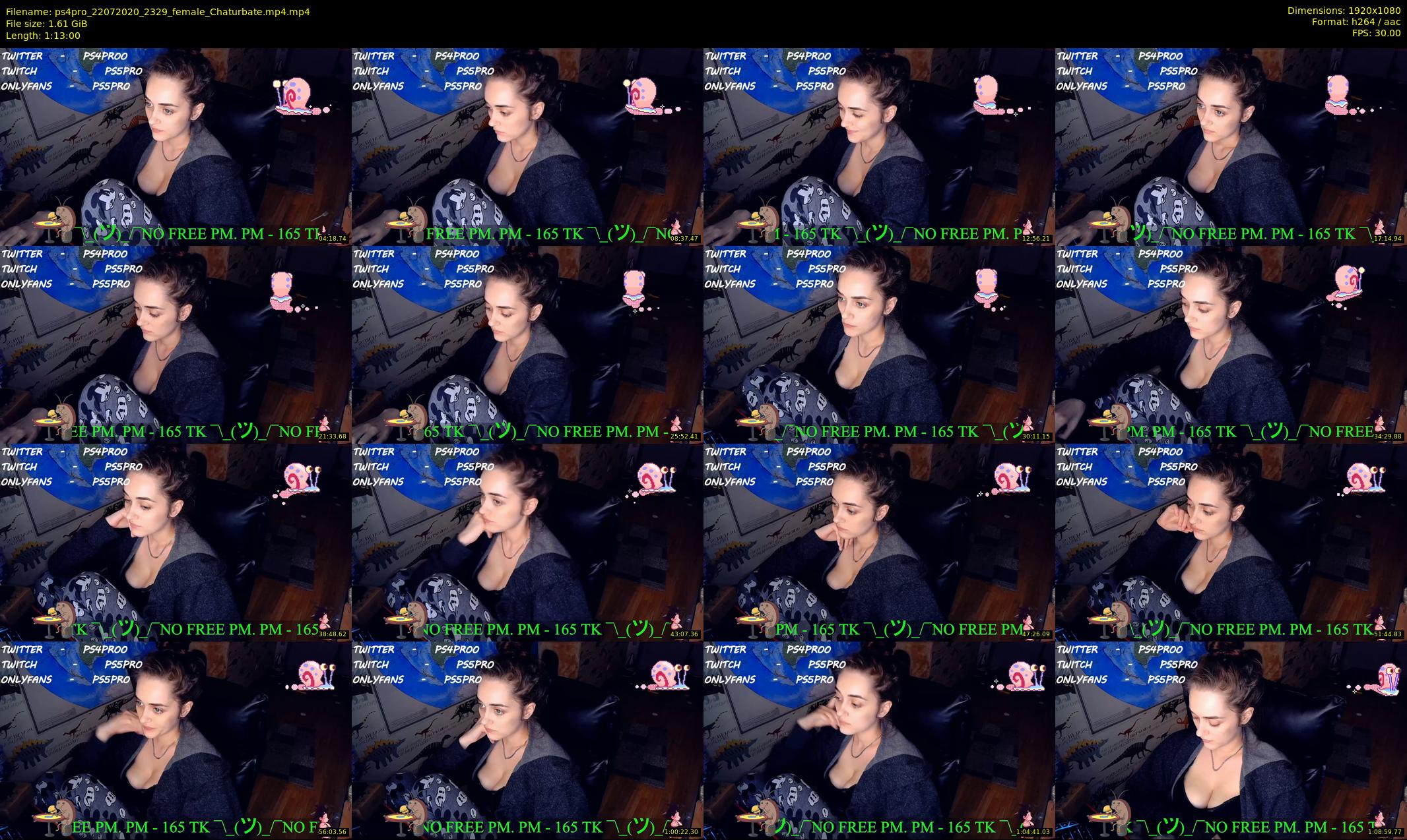 ps4pro — 73 minute Chaturbate female cam show recording, 1080p, Jul 22, 2020