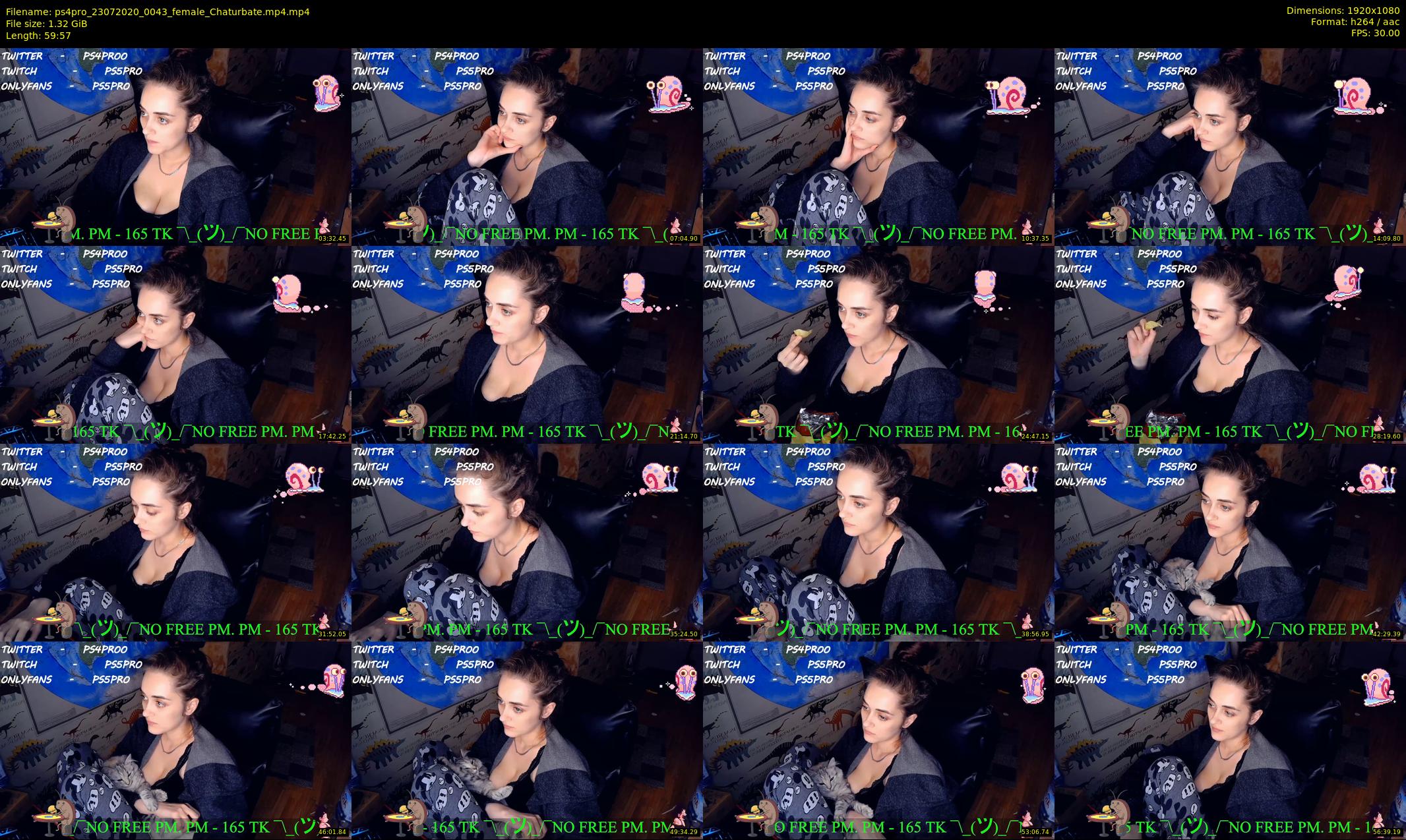 ps4pro — 60 minute Chaturbate female cam show recording, 1080p, Jul 23, 2020