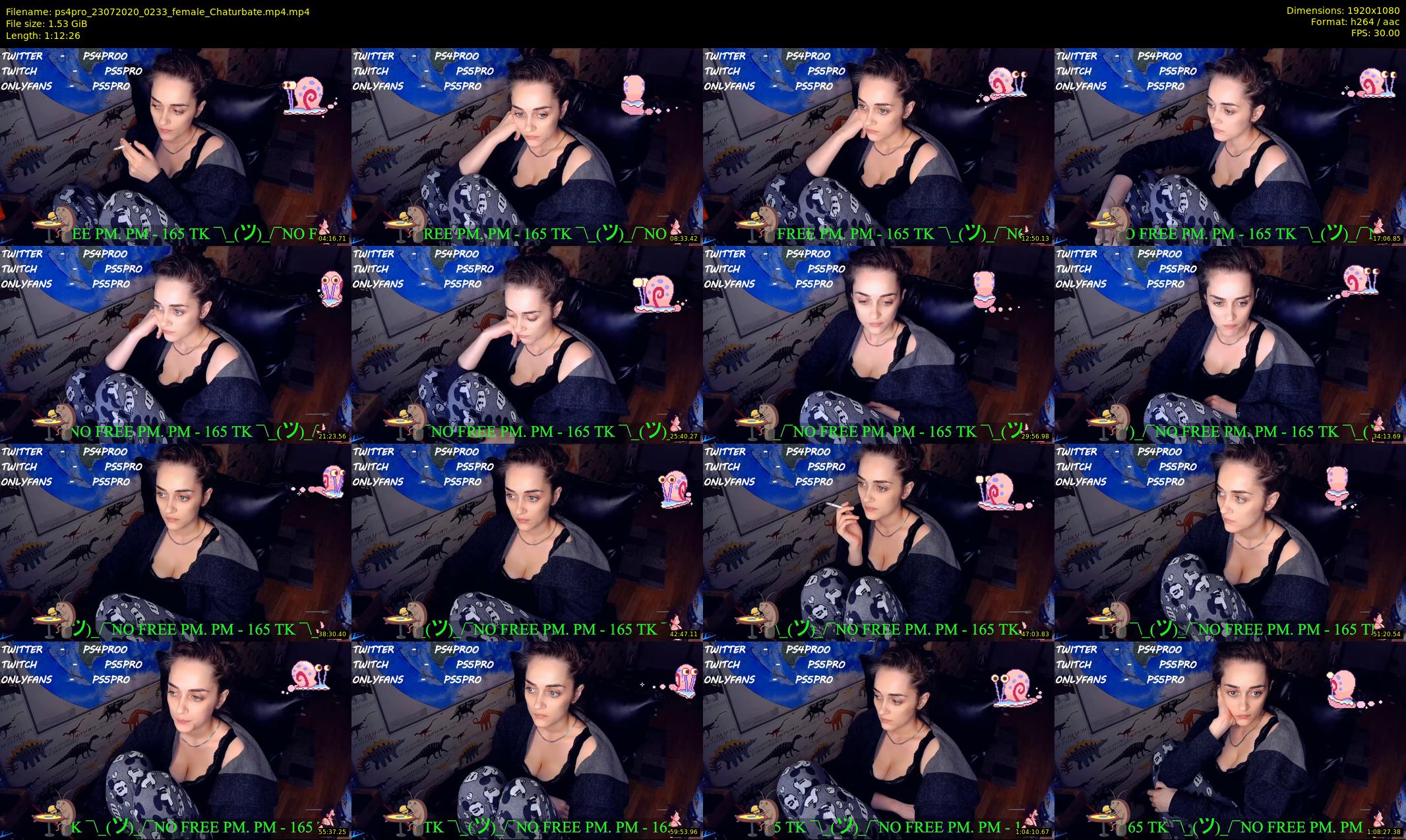 ps4pro — 73 minute Chaturbate female cam show recording, 1080p, Jul 23, 2020
