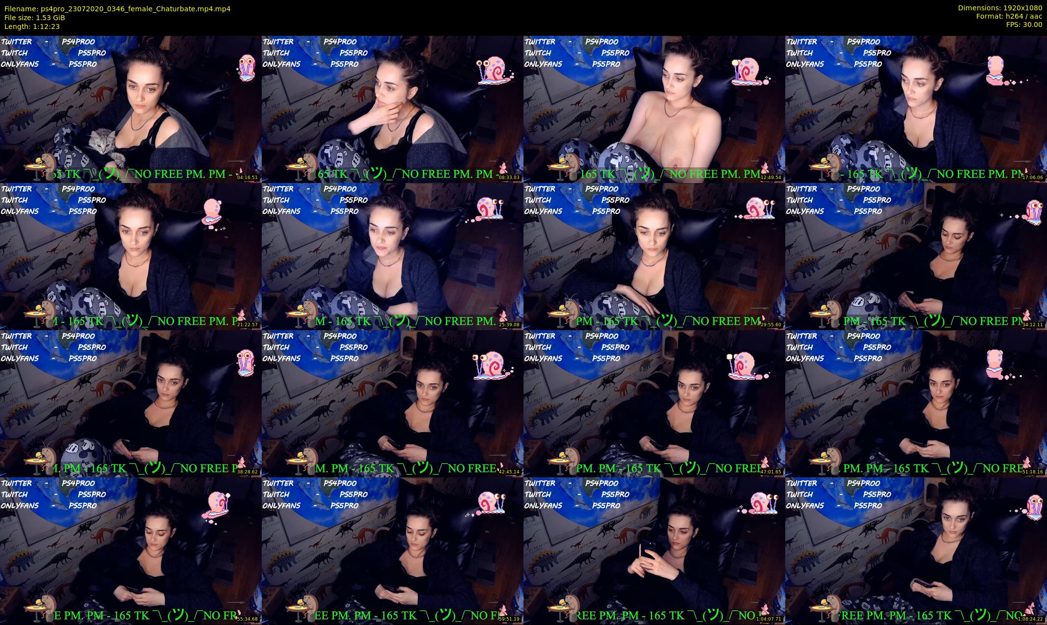 ps4pro — 73 minute Chaturbate female cam show recording, 1080p, Jul 23, 2020