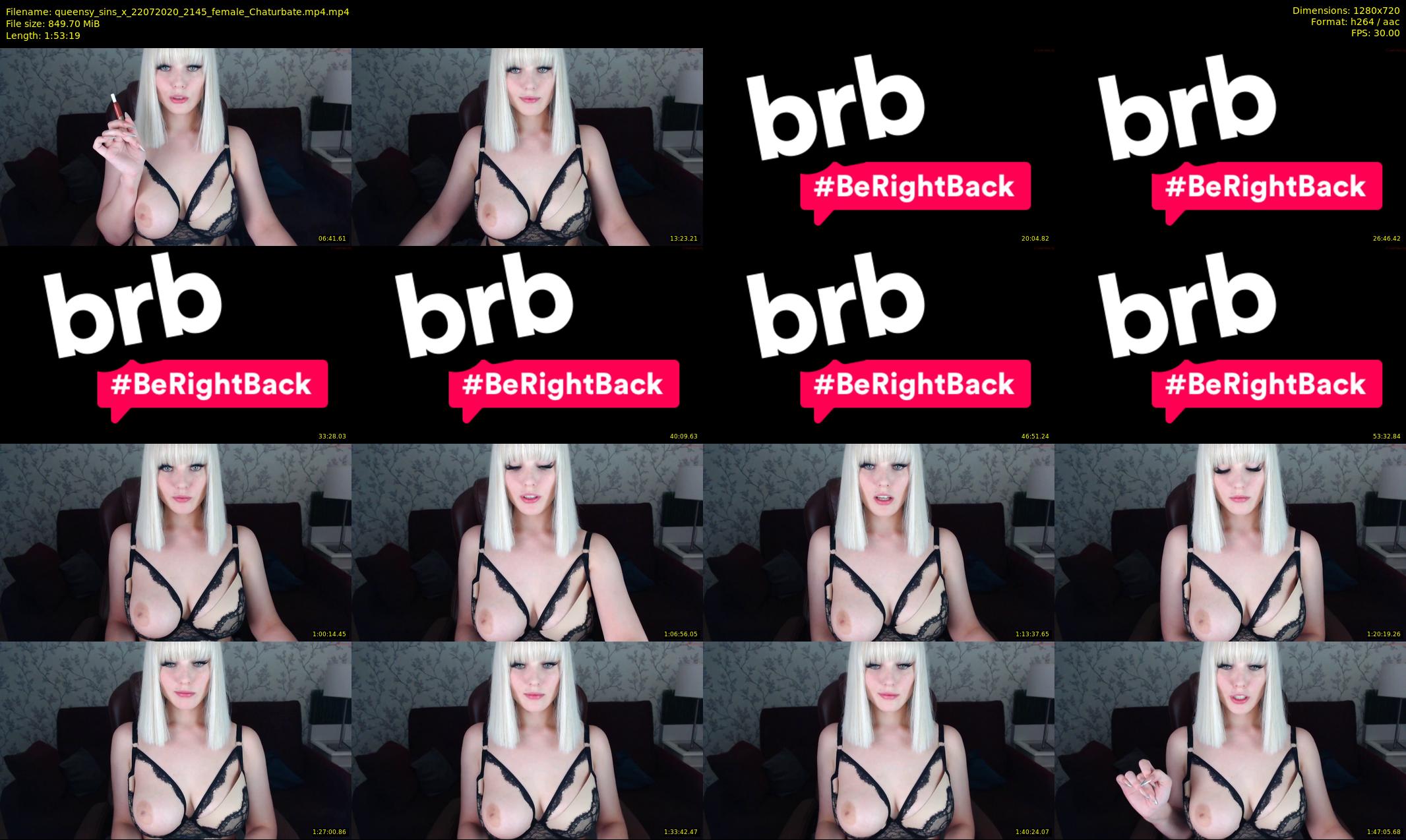 queensy_sins_x — 114 minute Chaturbate female cam show recording, 720p, Jul 22, 2020