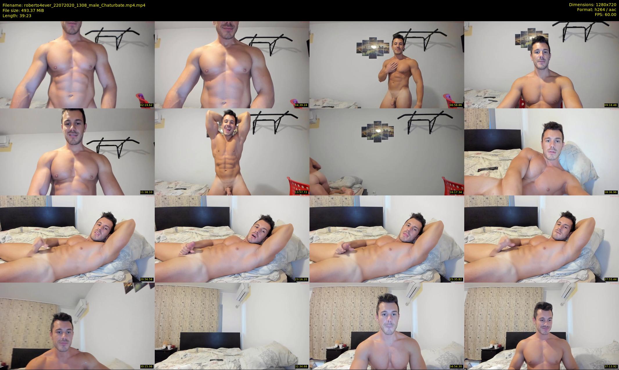 roberto4ever — 40 minute Chaturbate male cam show recording, 720p, Jul 22, 2020