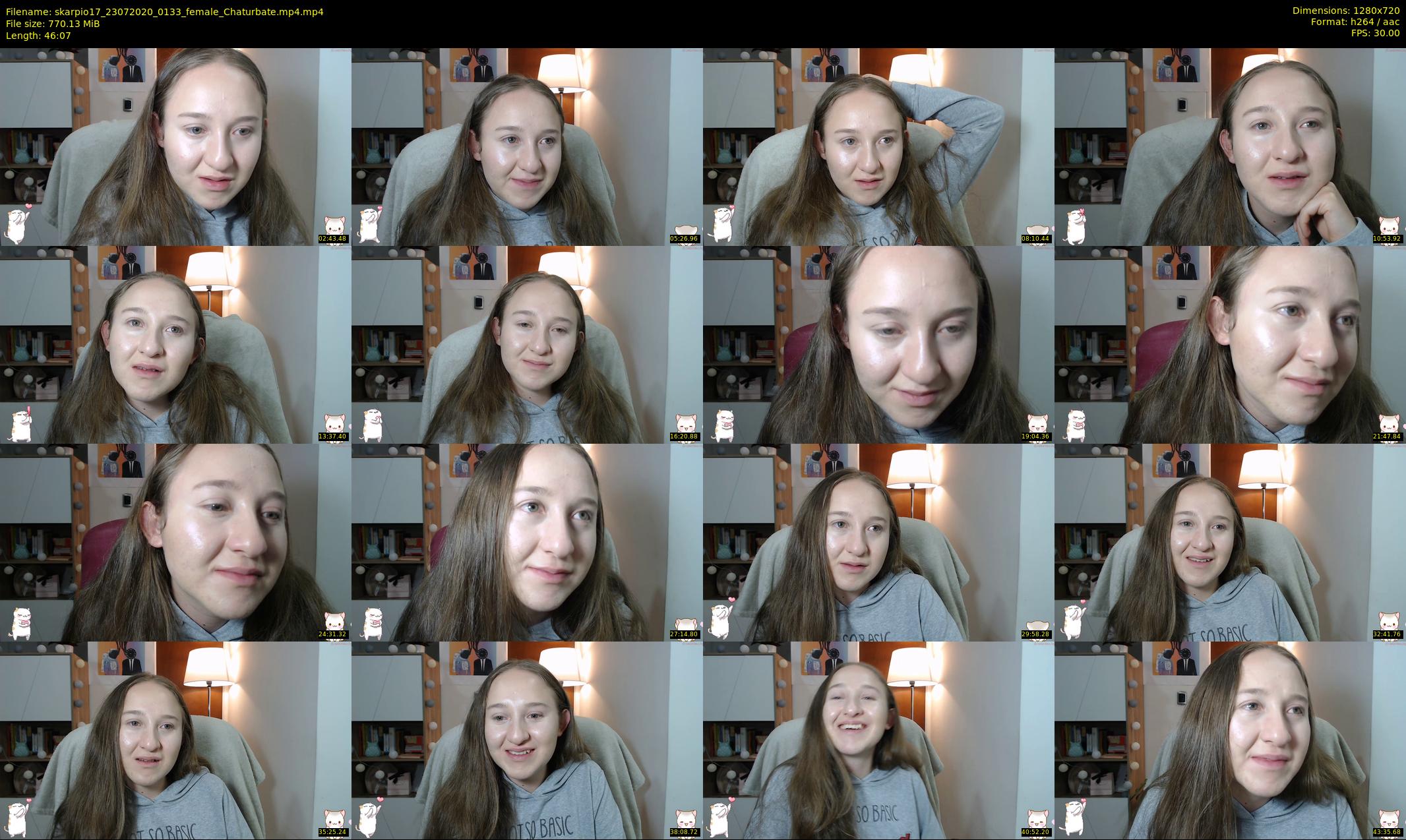 skarpio17 — 47 minute Chaturbate female cam show recording, 720p, Jul 23, 2020
