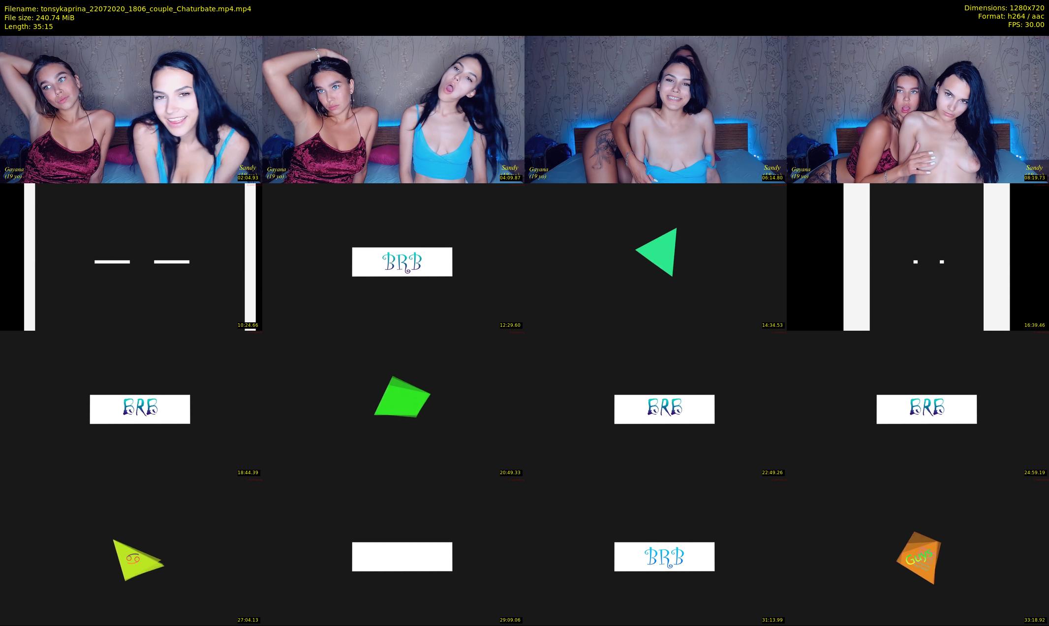 tonsykaprina — 36 minute Chaturbate couple cam show recording, 720p, Jul 22, 2020
