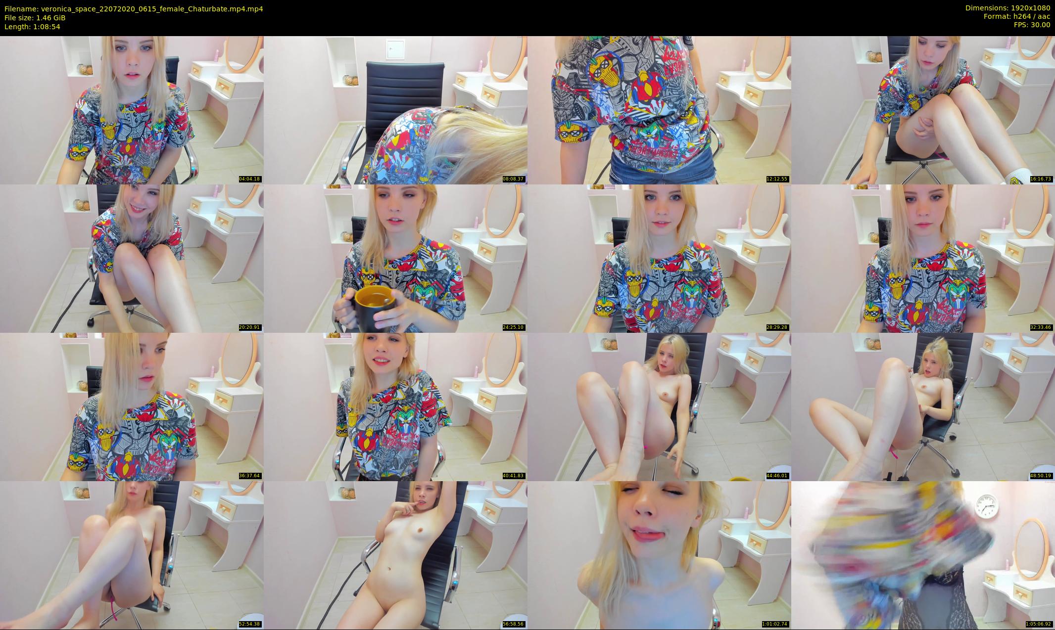 veronica_space — 69 minute Chaturbate female cam show recording, 1080p, Jul 22, 2020