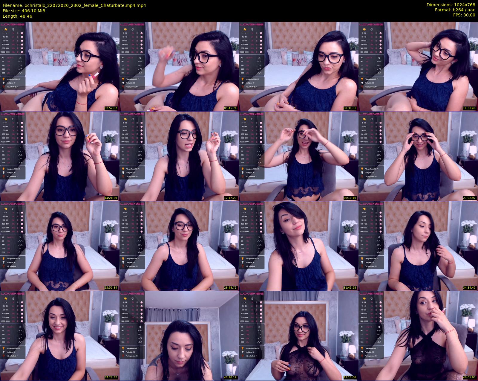 xchristalx — 49 minute Chaturbate female cam show recording, 720p, Jul 22, 2020
