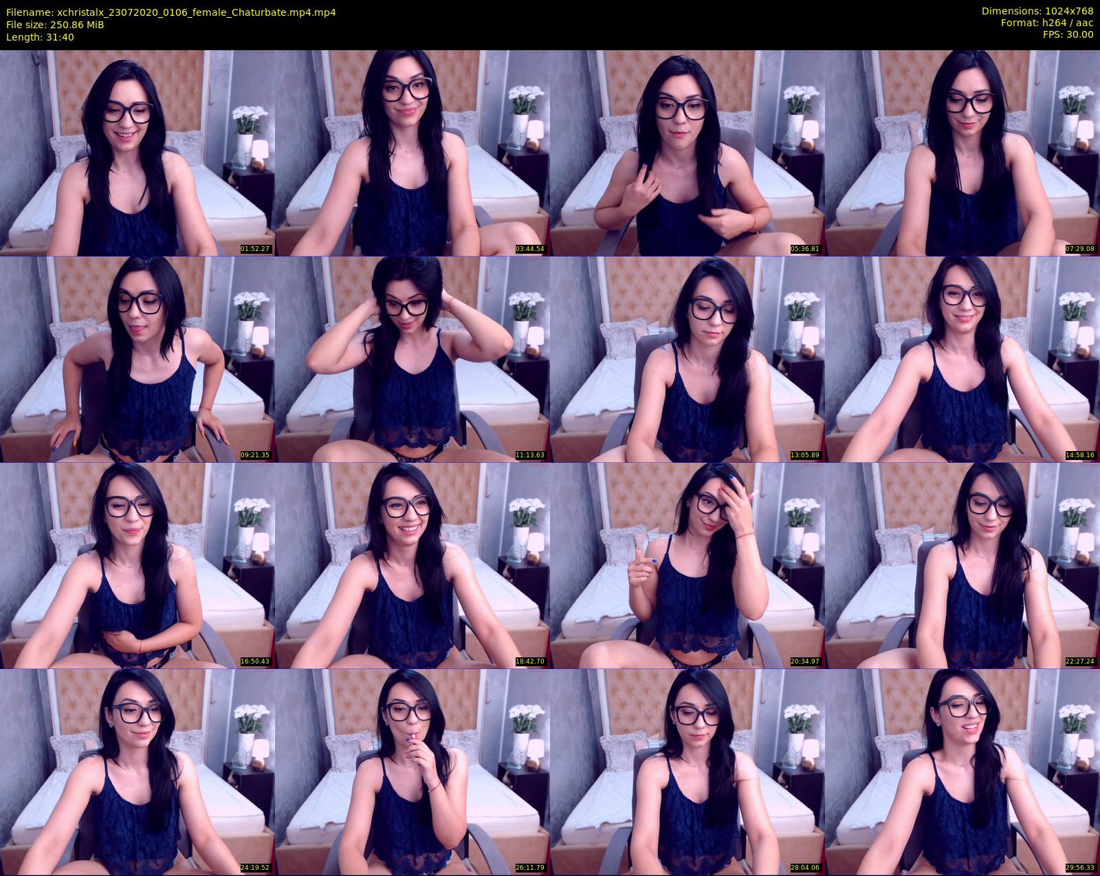 xchristalx — 32 minute Chaturbate female cam show recording, 720p, Jul 23, 2020