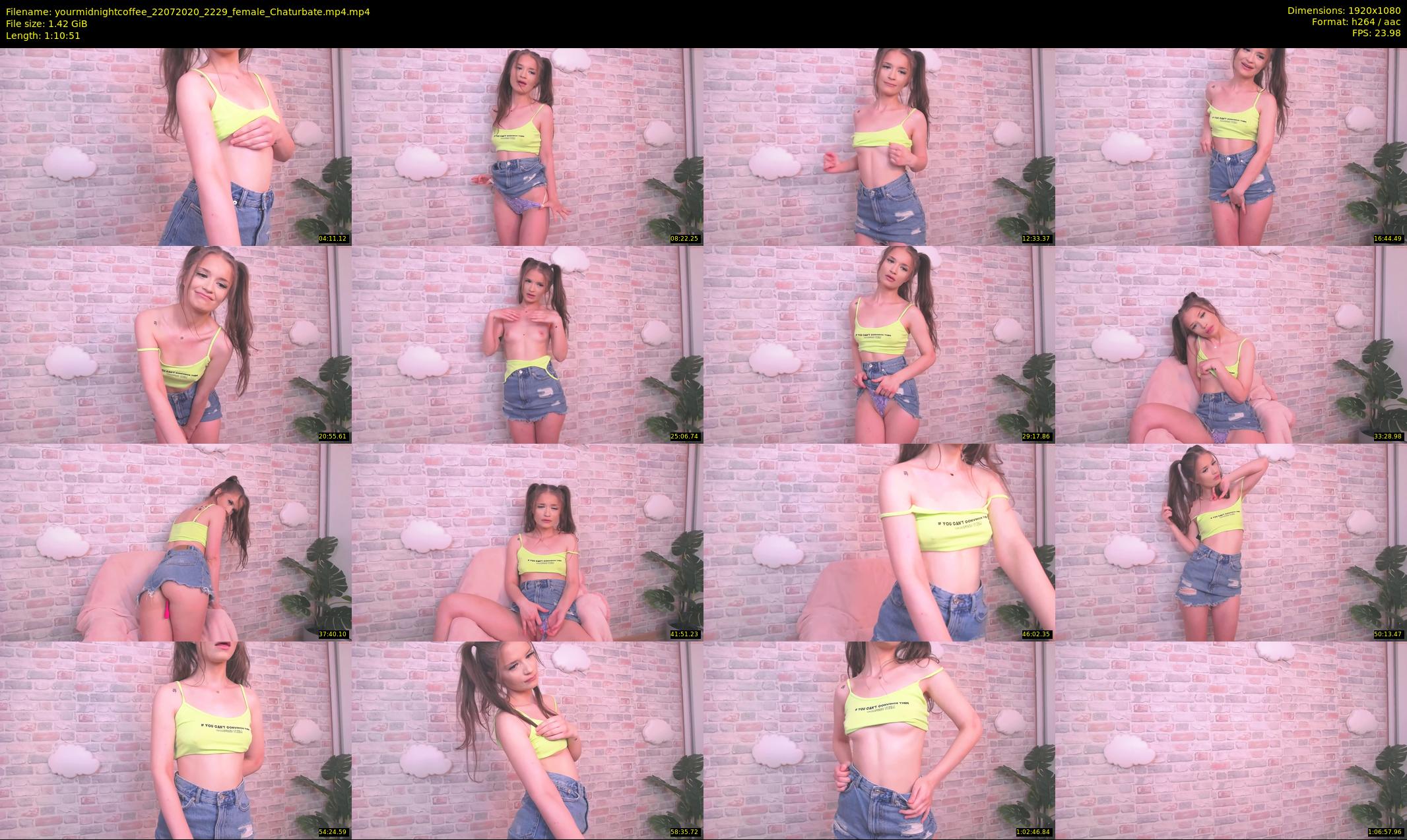 yourmidnightcoffee — 71 minute Chaturbate female cam show recording, 1080p, Jul 22, 2020