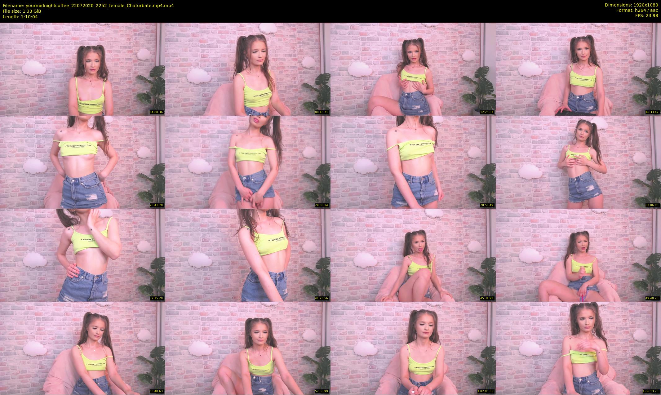 yourmidnightcoffee — 71 minute Chaturbate female cam show recording, 1080p, Jul 22, 2020