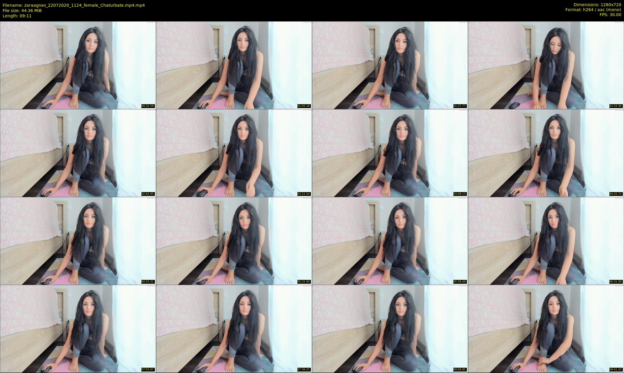 zaraagnes — 10 minute Chaturbate female cam show recording, 720p, Jul 22, 2020