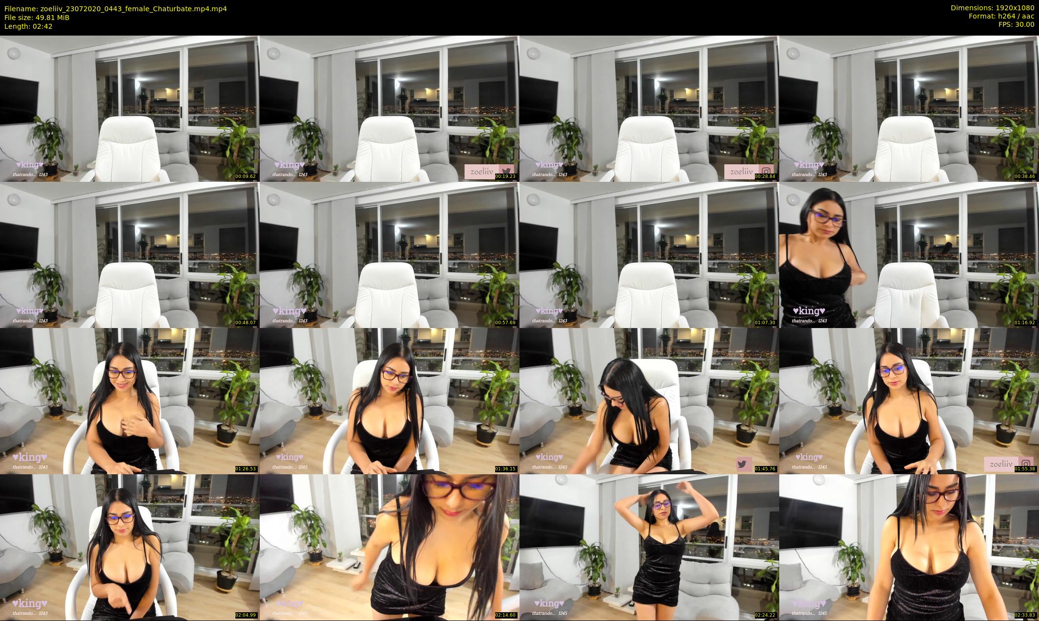zoeliiv — 3 minute Chaturbate female cam show recording, 1080p, Jul 23, 2020