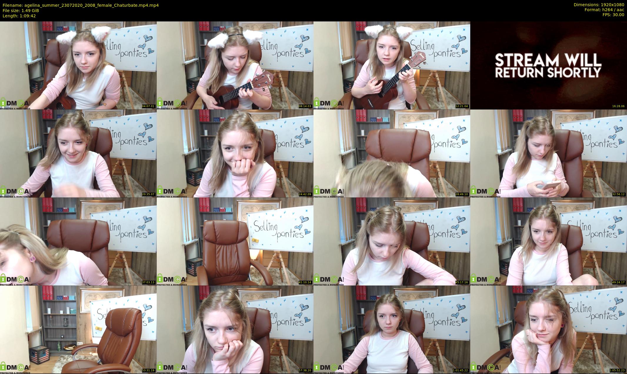 agelina_summer — 70 minute Chaturbate female cam show recording, 1080p, Jul 23, 2020