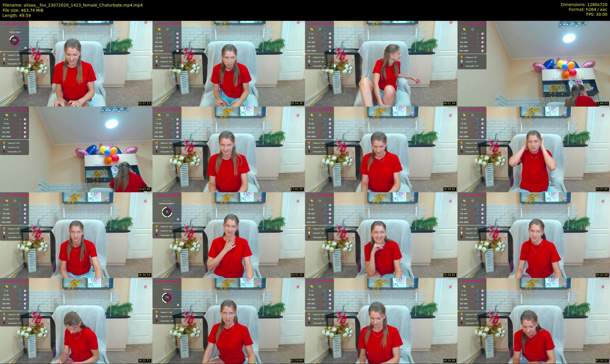 alisaa__fox — 50 minute Chaturbate female cam show recording, 720p, Jul 23, 2020