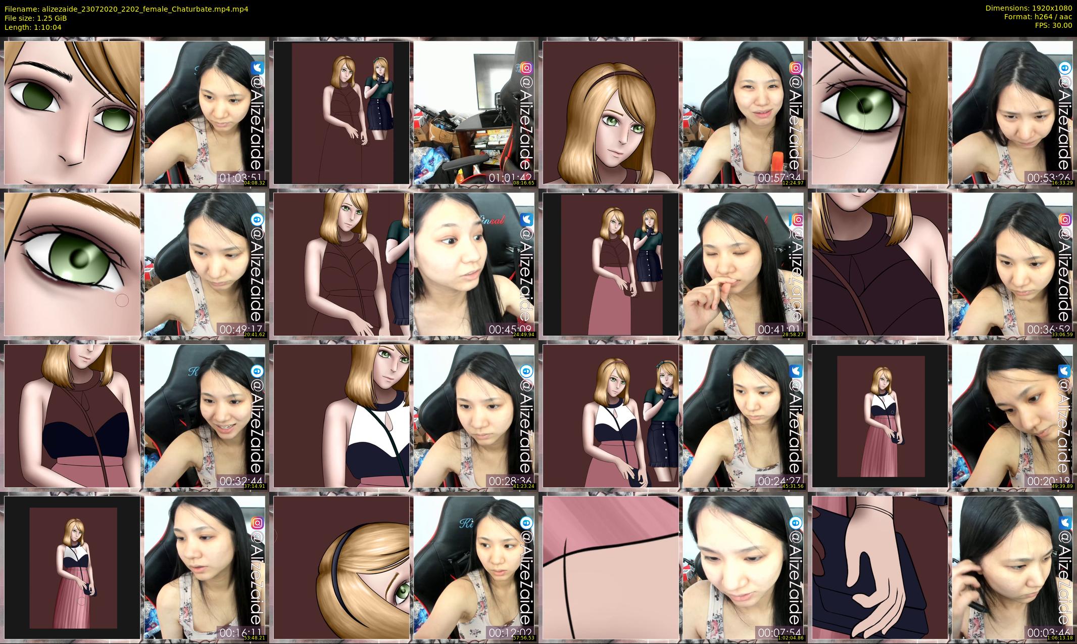 alizezaide — 71 minute Chaturbate female cam show recording, 1080p, Jul 23, 2020