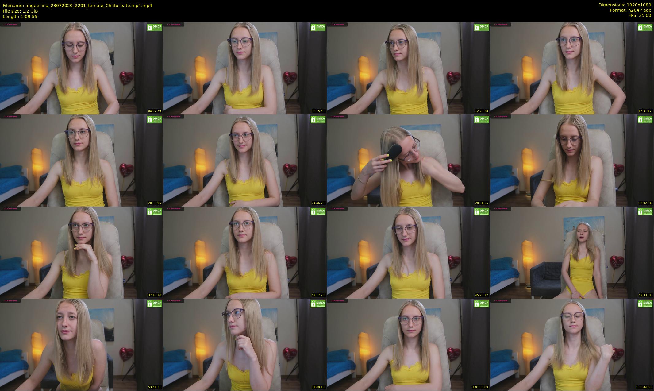 angeellina — 70 minute Chaturbate female cam show recording, 1080p, Jul 23, 2020