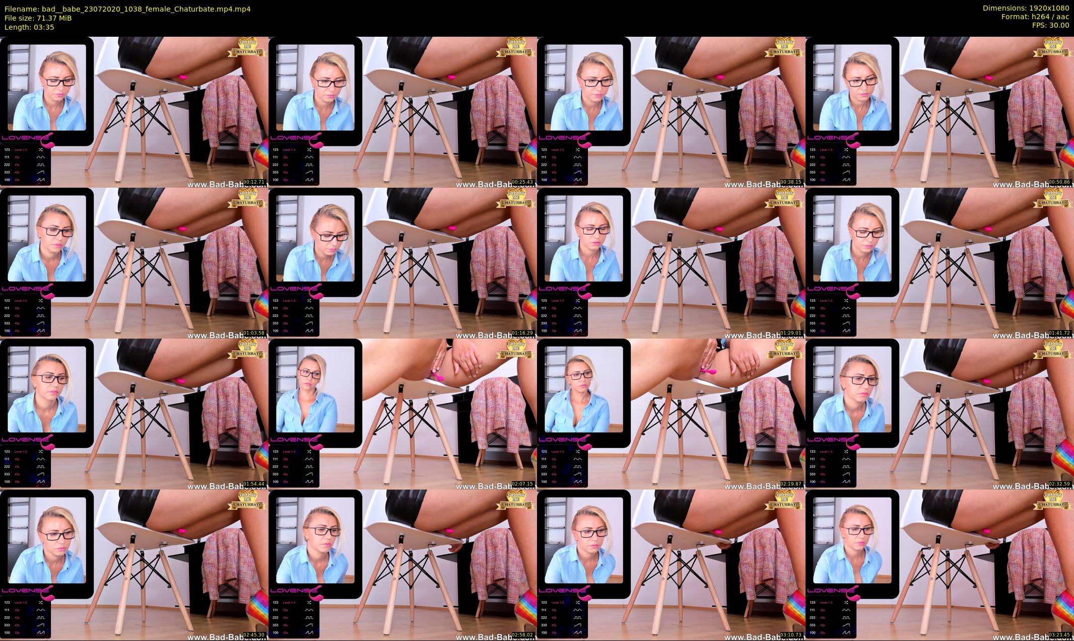 bad__babe — 4 minute Chaturbate female cam show recording, 1080p, Jul 23, 2020