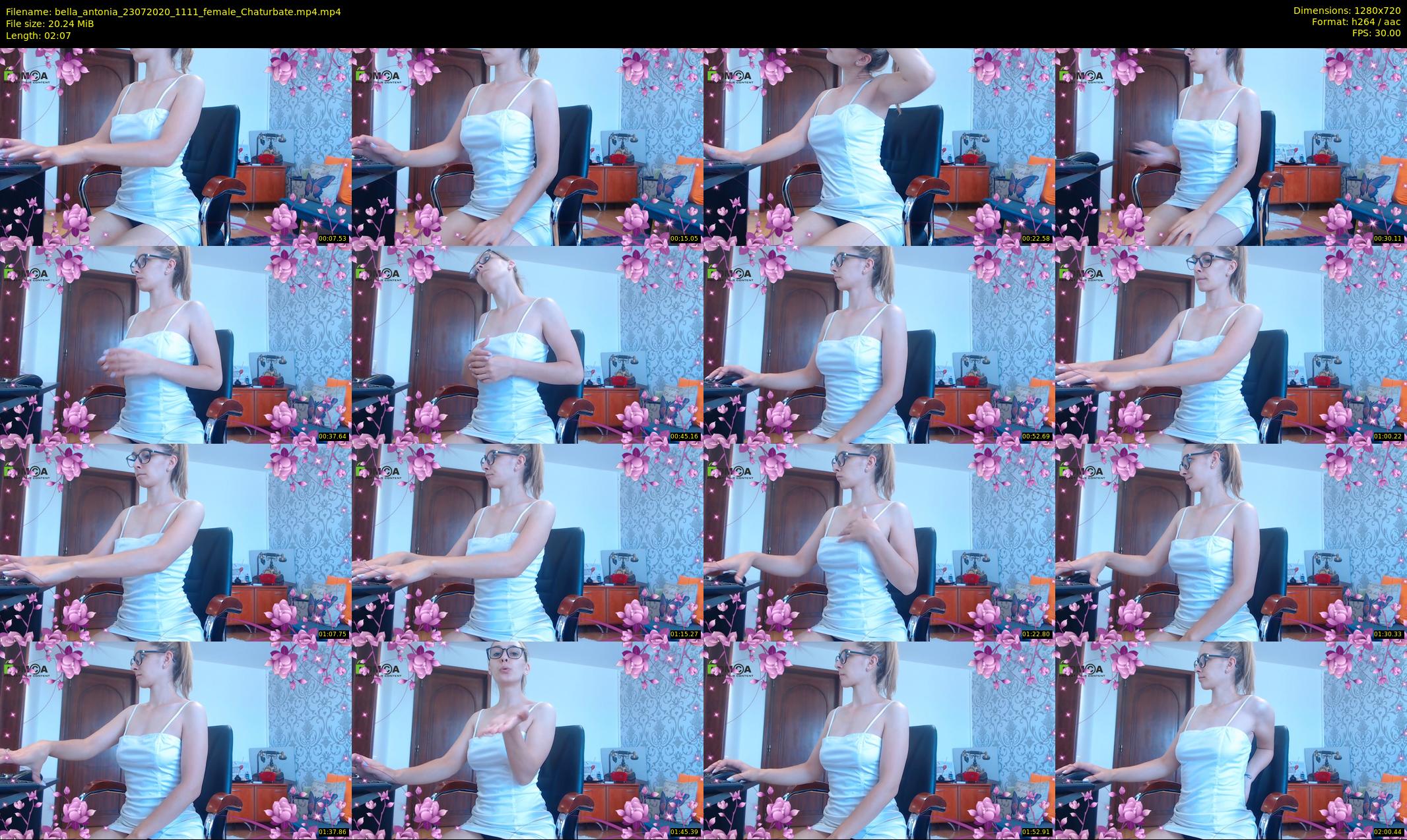bella_antonia — 3 minute Chaturbate female cam show recording, 720p, Jul 23, 2020
