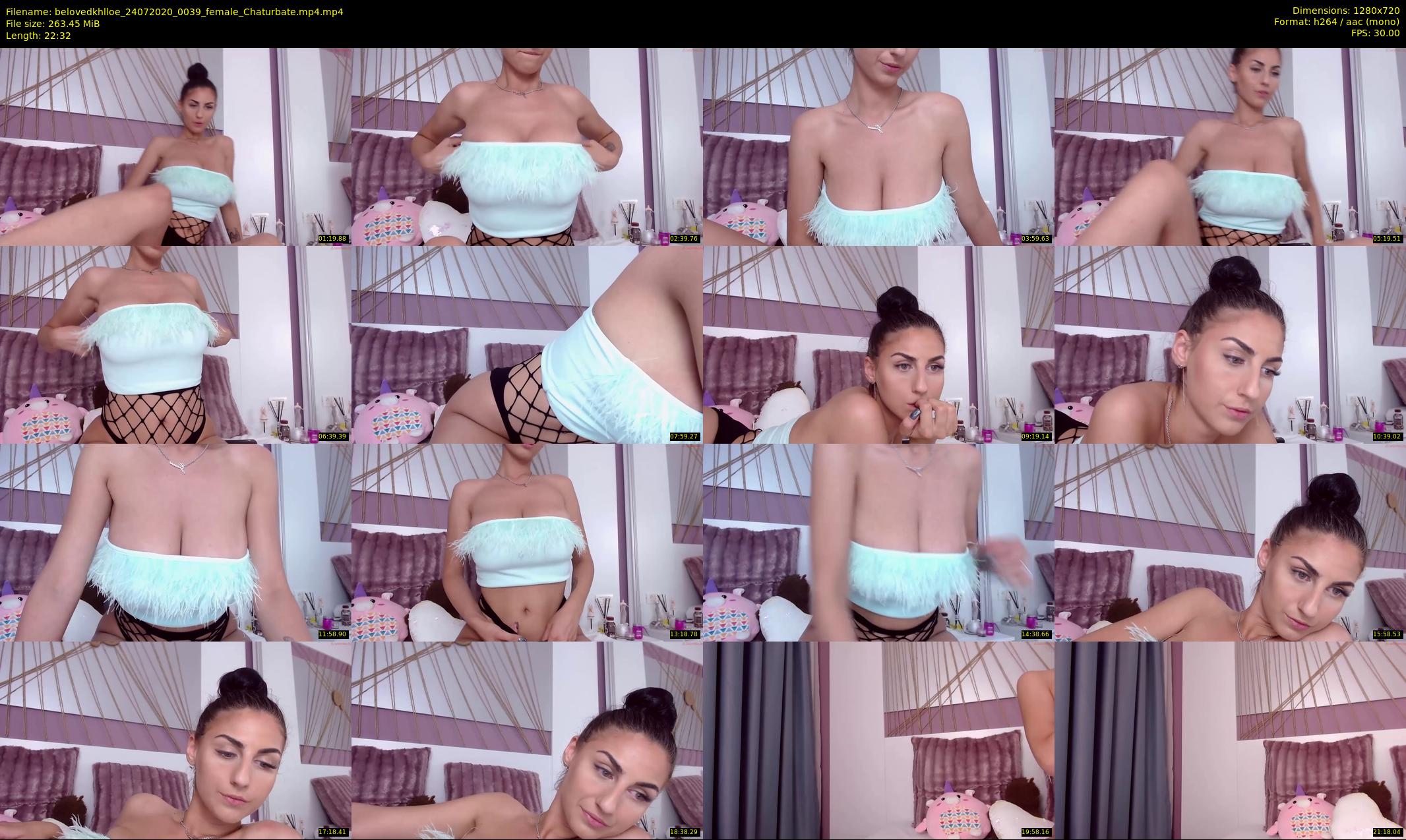 belovedkhlloe — 23 minute Chaturbate female cam show recording, 720p, Jul 24, 2020