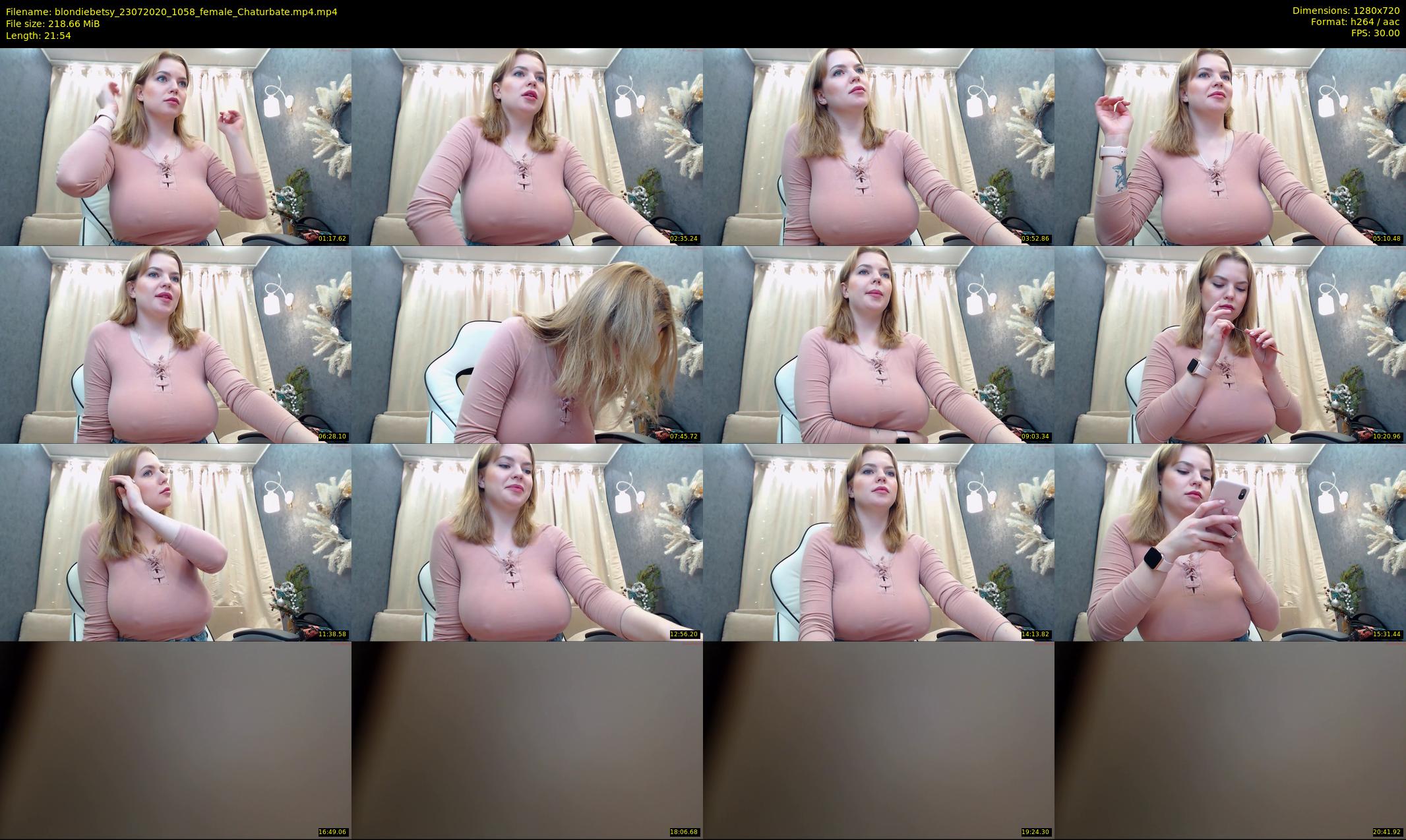 blondiebetsy — 22 minute Chaturbate female cam show recording, 720p, Jul 23, 2020