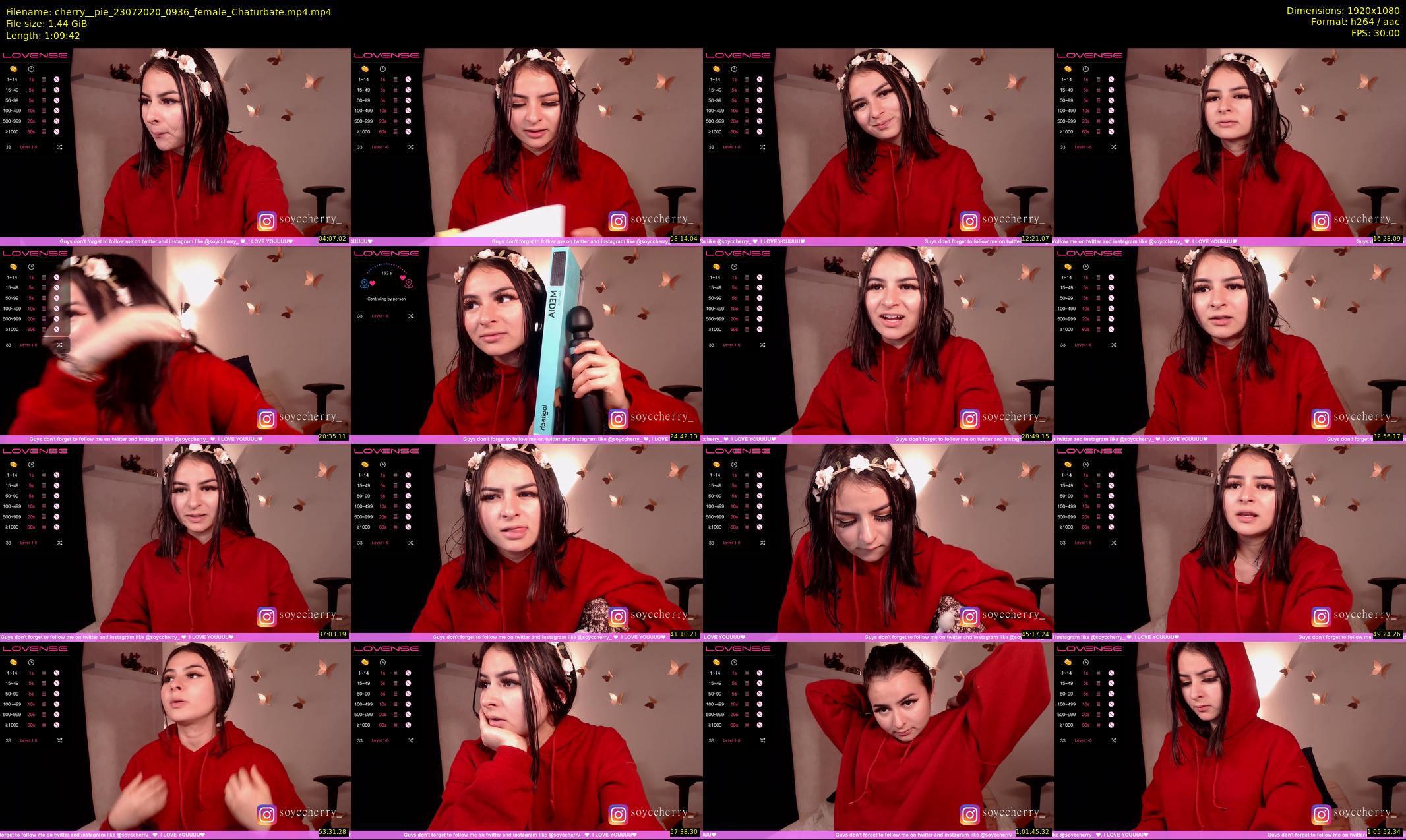 cherry__pie — 70 minute Chaturbate female cam show recording, 1080p, Jul 23, 2020