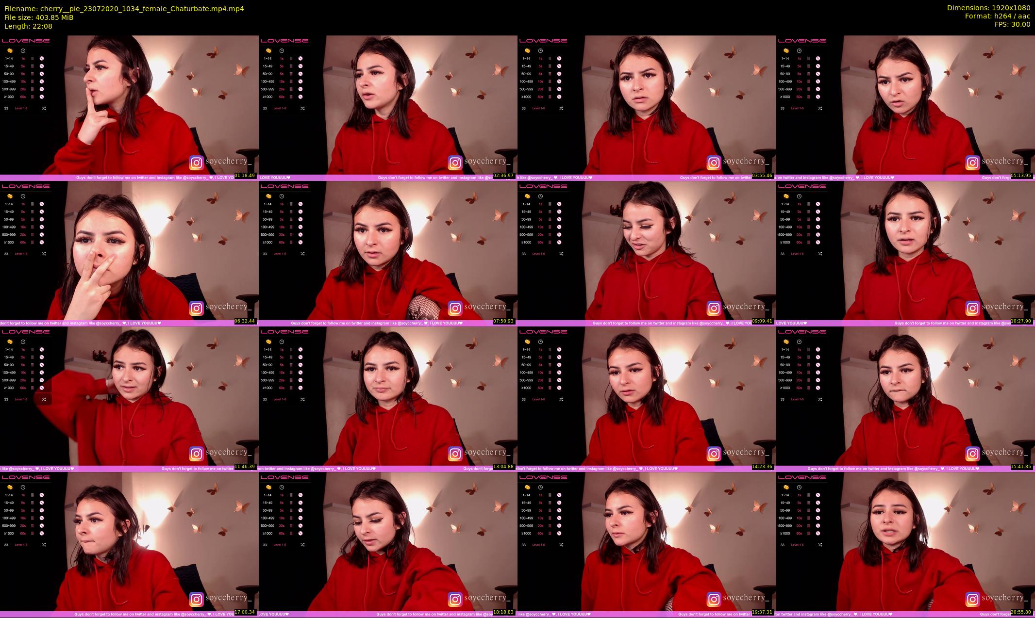 cherry__pie — 23 minute Chaturbate female cam show recording, 1080p, Jul 23, 2020