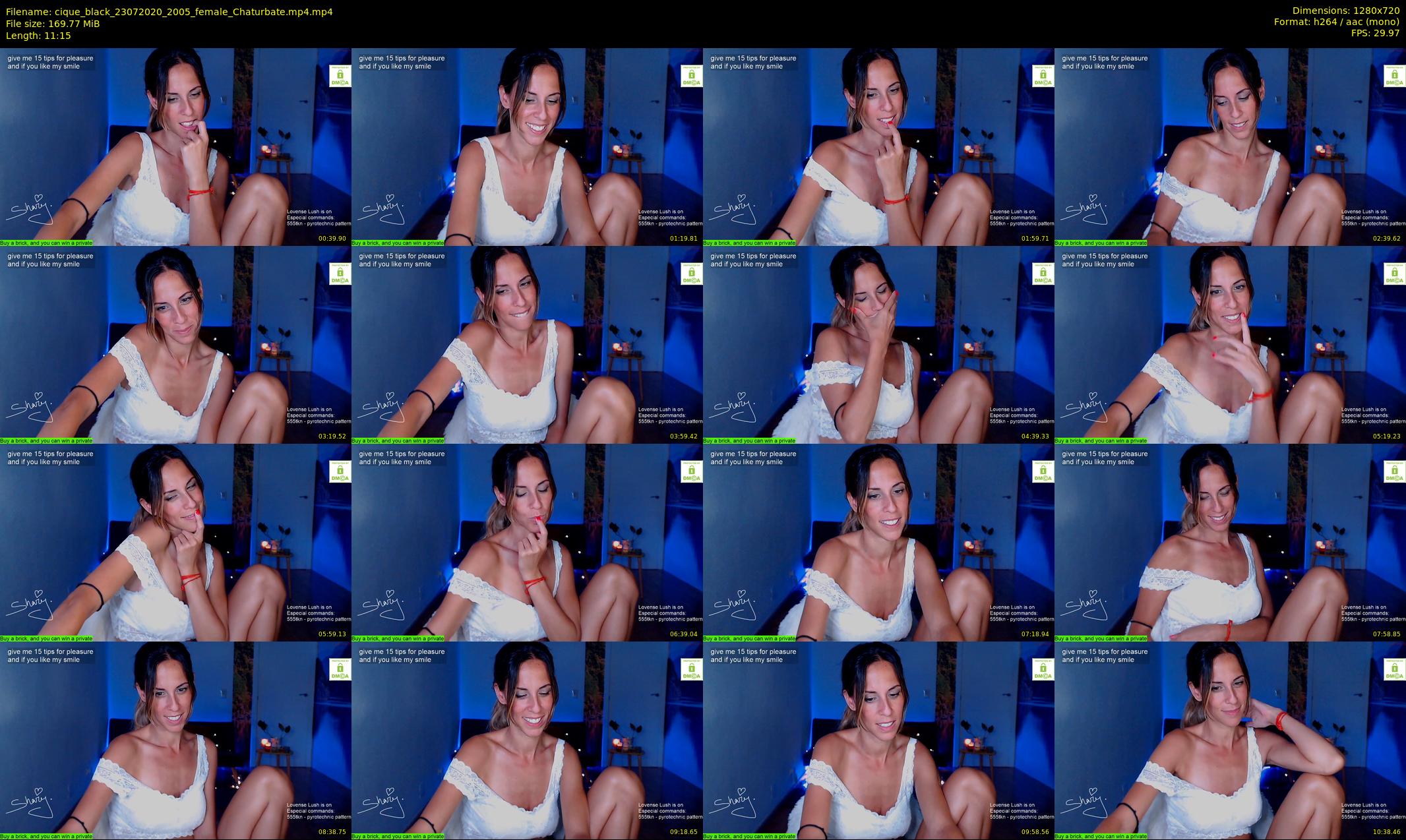 cique_black — 12 minute Chaturbate female cam show recording, 720p, Jul 23, 2020