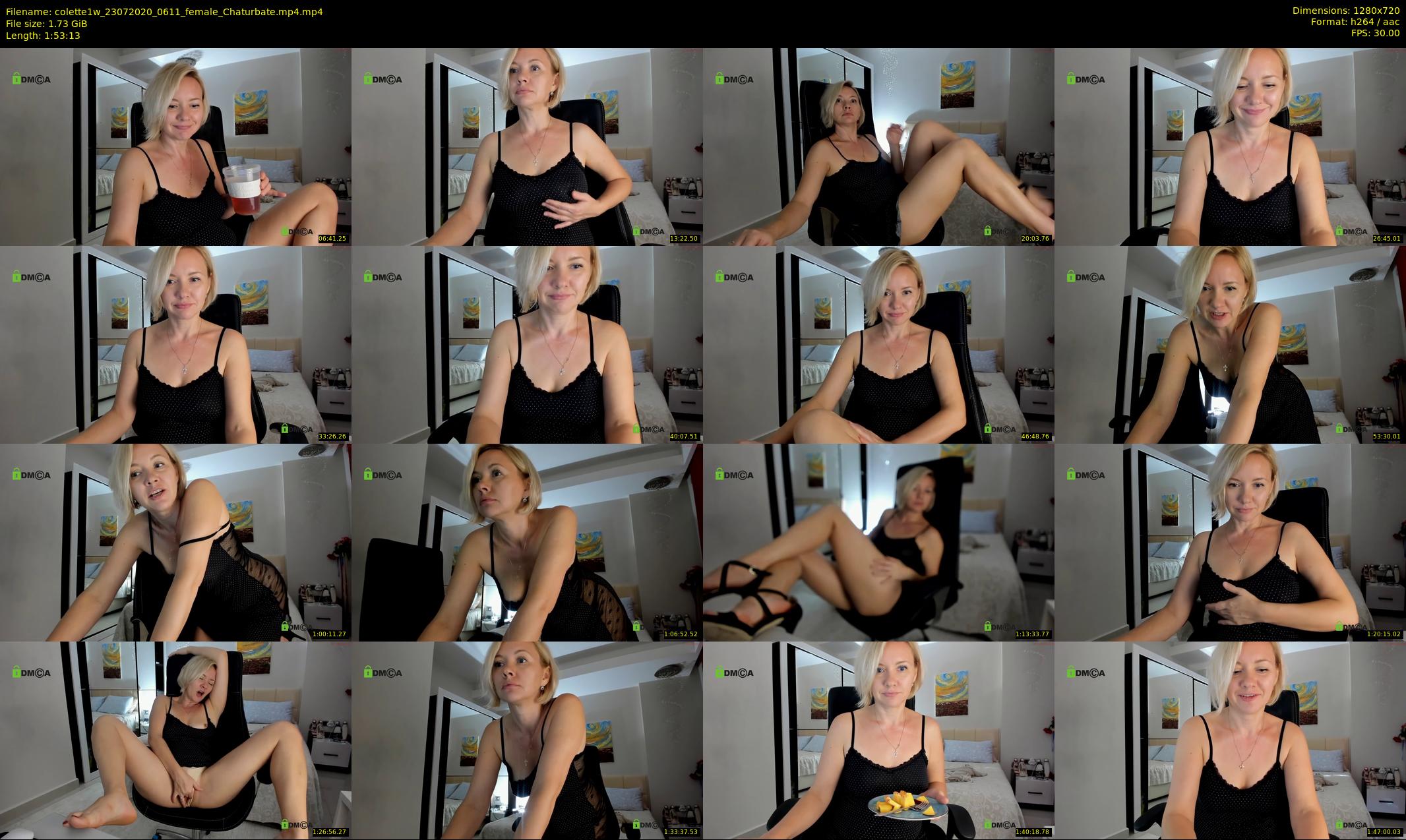 colette1w — 114 minute Chaturbate female cam show recording, 720p, Jul 23, 2020