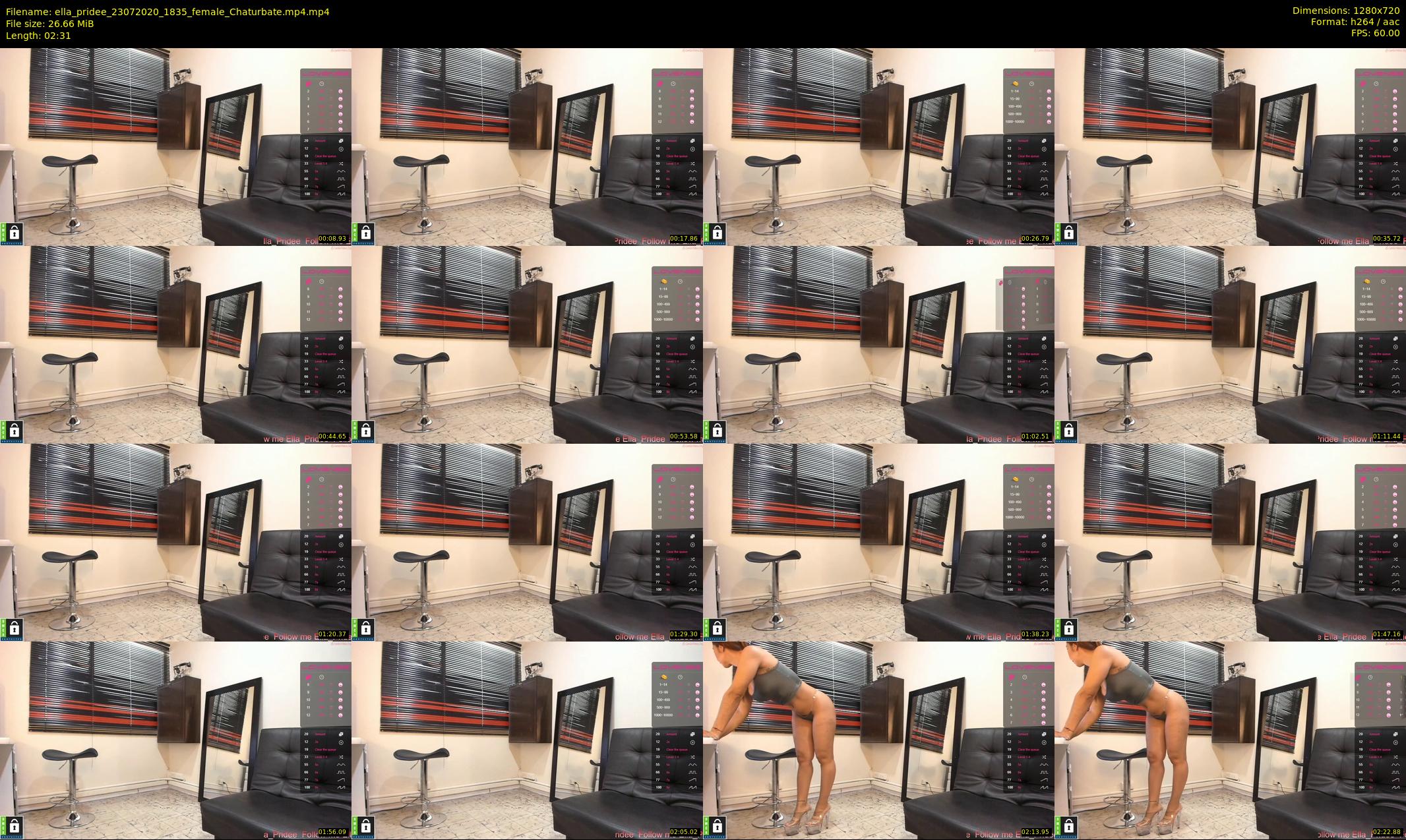 ella_pridee — 3 minute Chaturbate female cam show recording, 720p, Jul 23, 2020