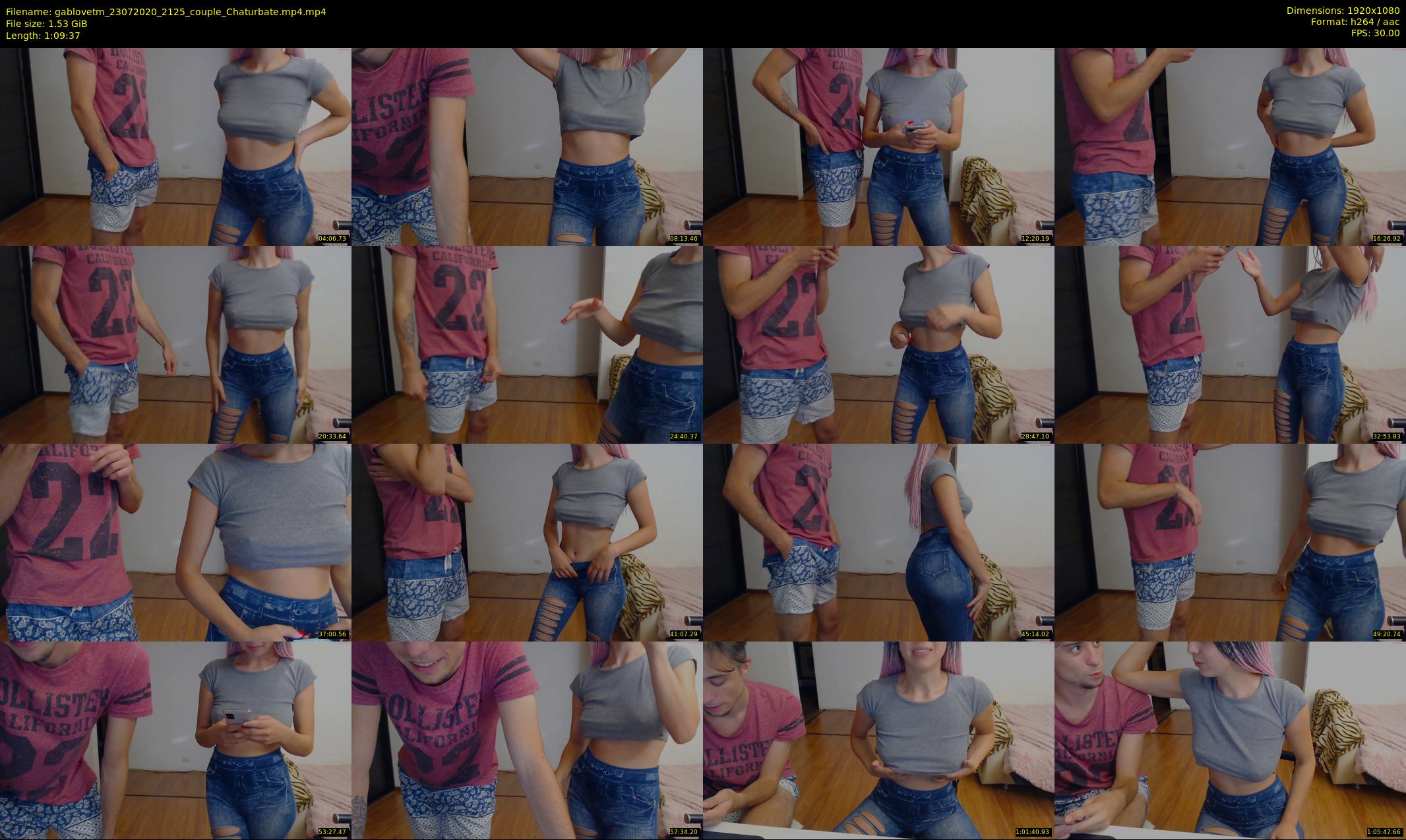 gablovetm — 70 minute Chaturbate couple cam show recording, 1080p, Jul 23, 2020